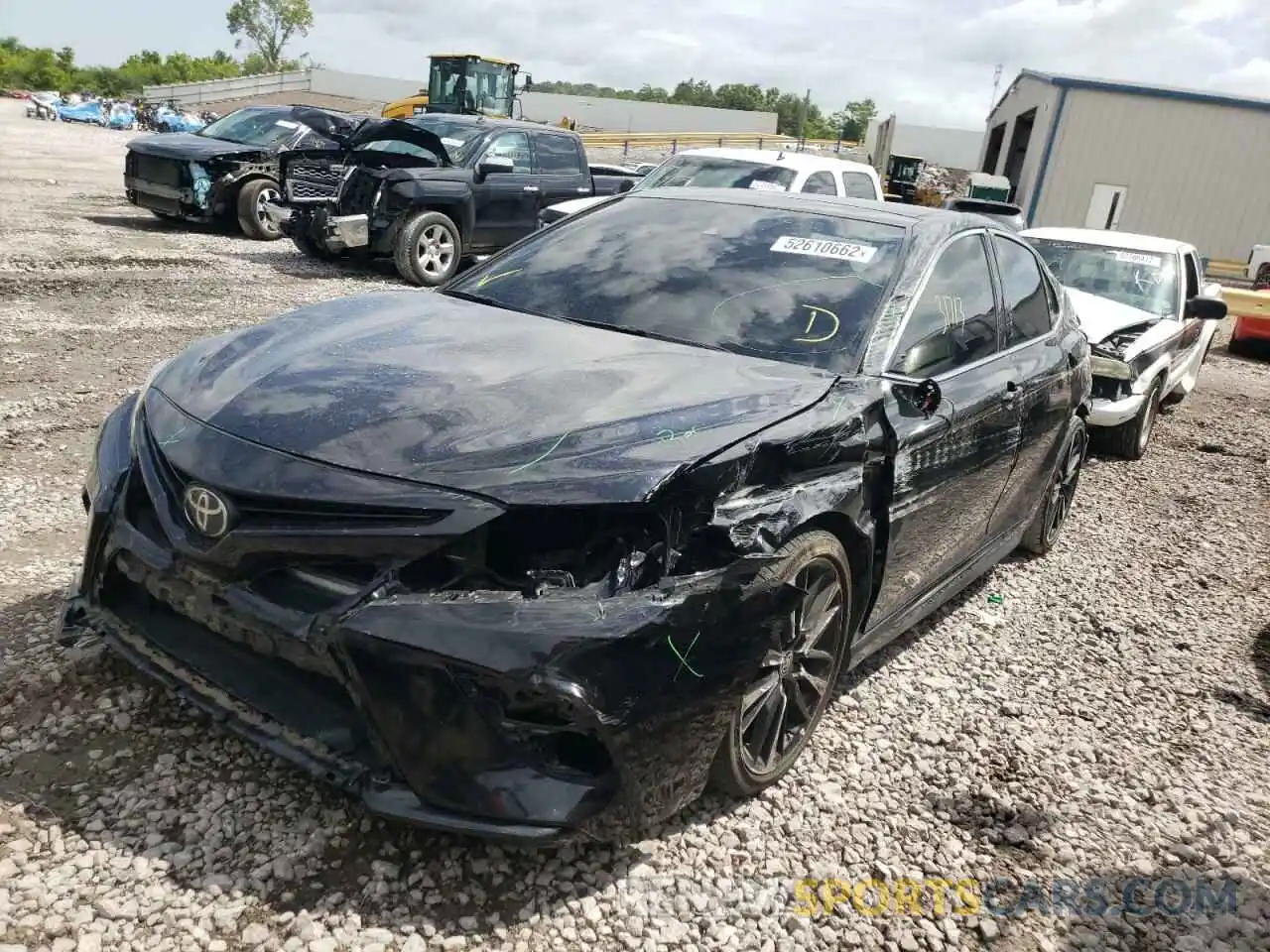 2 Photograph of a damaged car 4T1K61AK1LU376275 TOYOTA CAMRY 2020