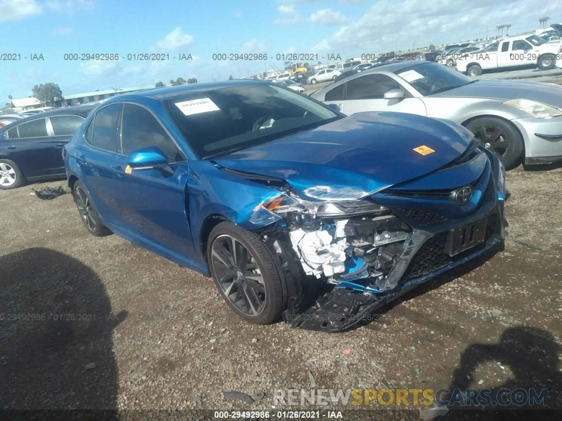 1 Photograph of a damaged car 4T1K61AK2LU352244 TOYOTA CAMRY 2020