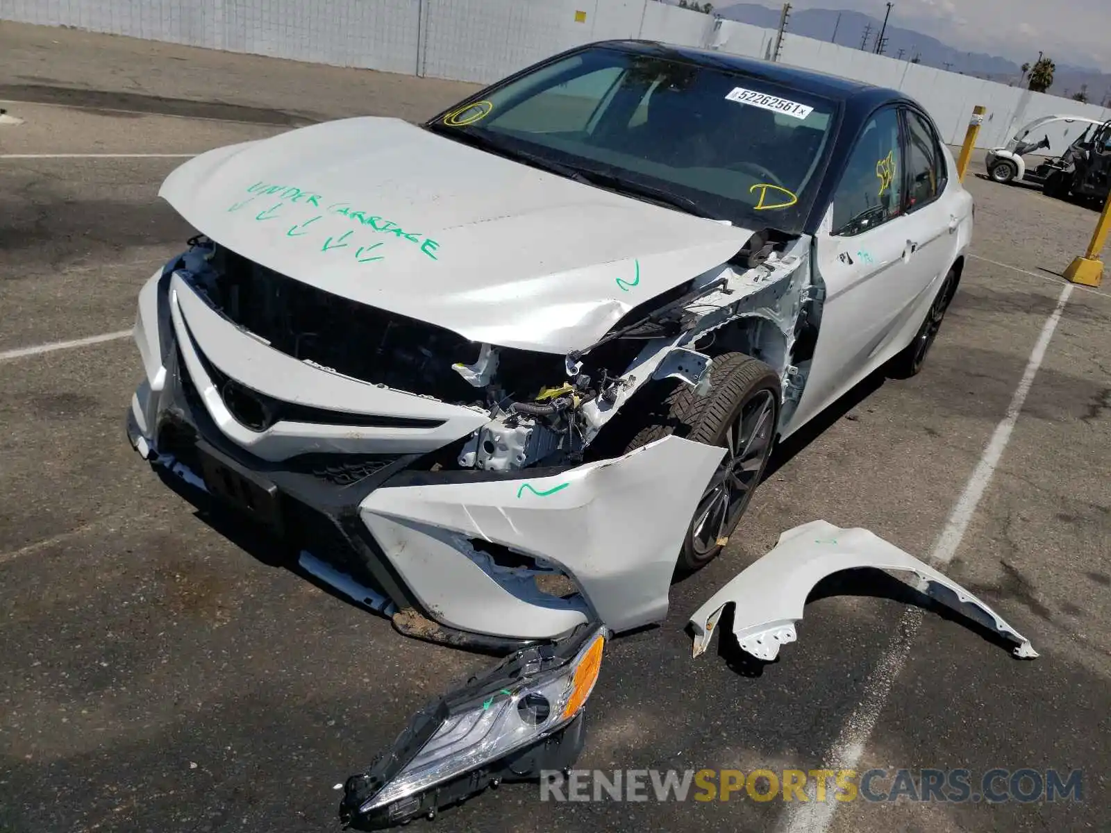 2 Photograph of a damaged car 4T1K61AK2LU364202 TOYOTA CAMRY 2020