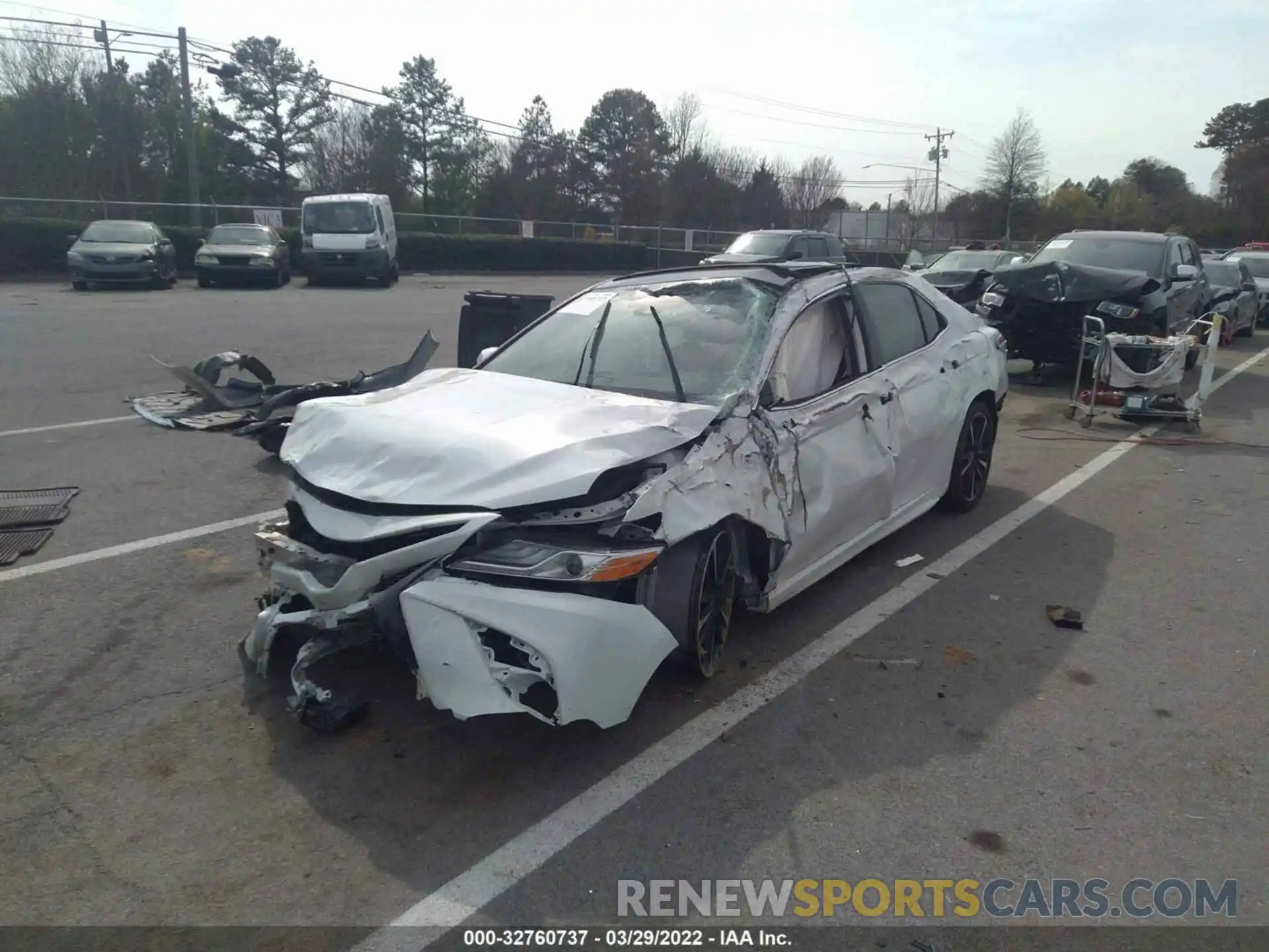 2 Photograph of a damaged car 4T1K61AK2LU398043 TOYOTA CAMRY 2020