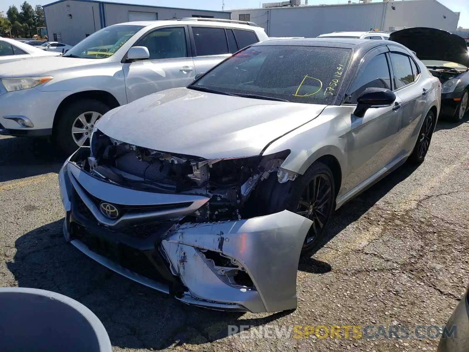 2 Photograph of a damaged car 4T1K61AK2LU507732 TOYOTA CAMRY 2020