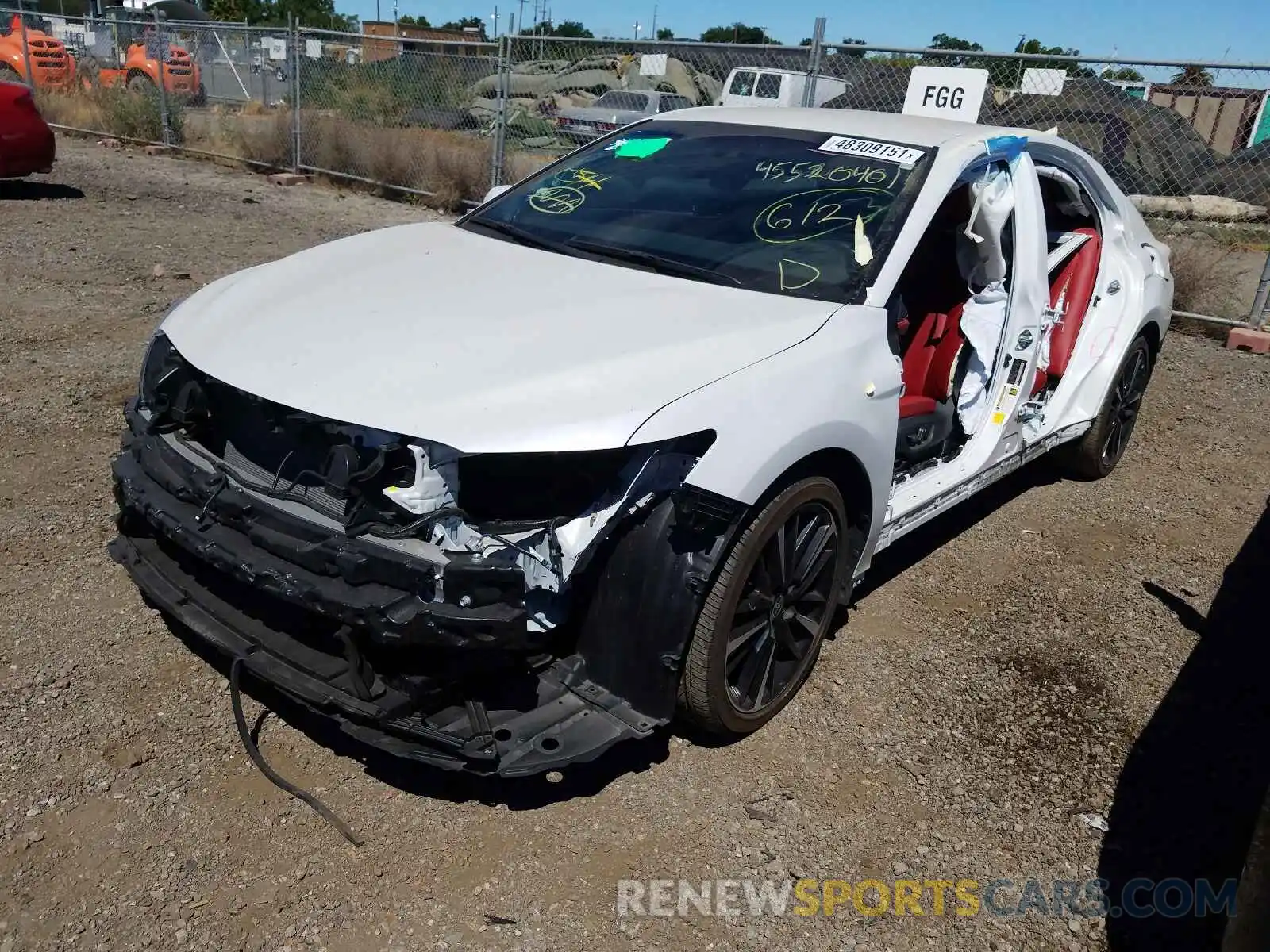 2 Photograph of a damaged car 4T1K61AK2LU993586 TOYOTA CAMRY 2020