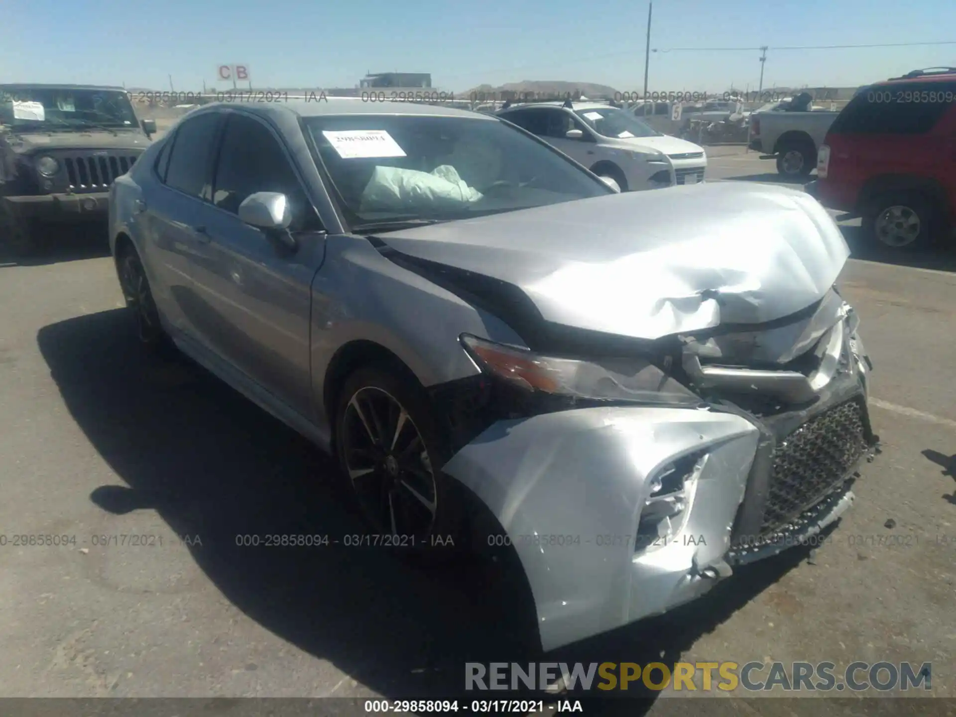 1 Photograph of a damaged car 4T1K61AK4LU962940 TOYOTA CAMRY 2020