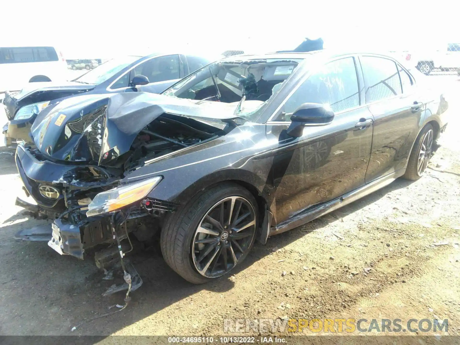 2 Photograph of a damaged car 4T1K61AK6LU321370 TOYOTA CAMRY 2020