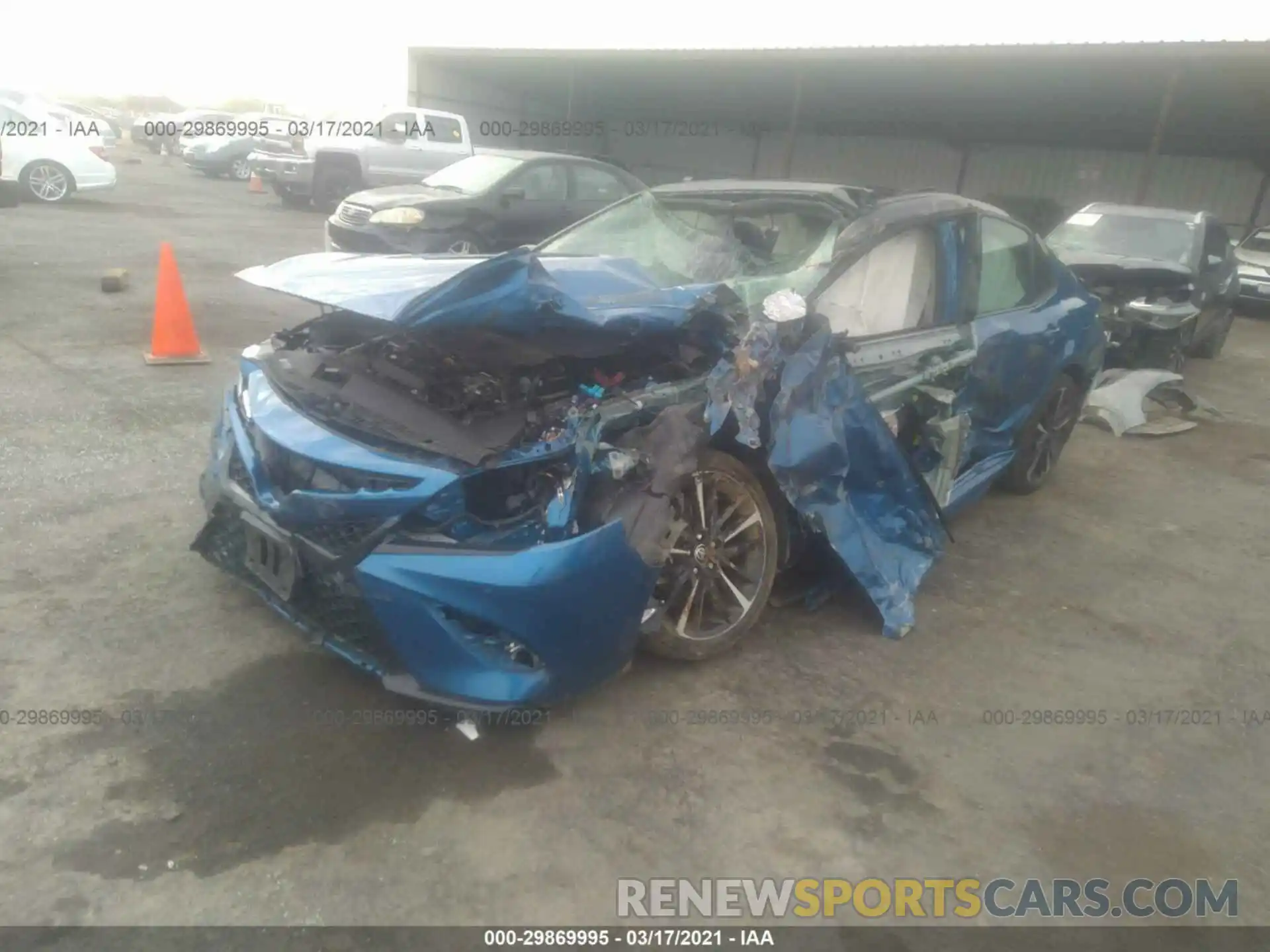 2 Photograph of a damaged car 4T1K61AK6LU399759 TOYOTA CAMRY 2020