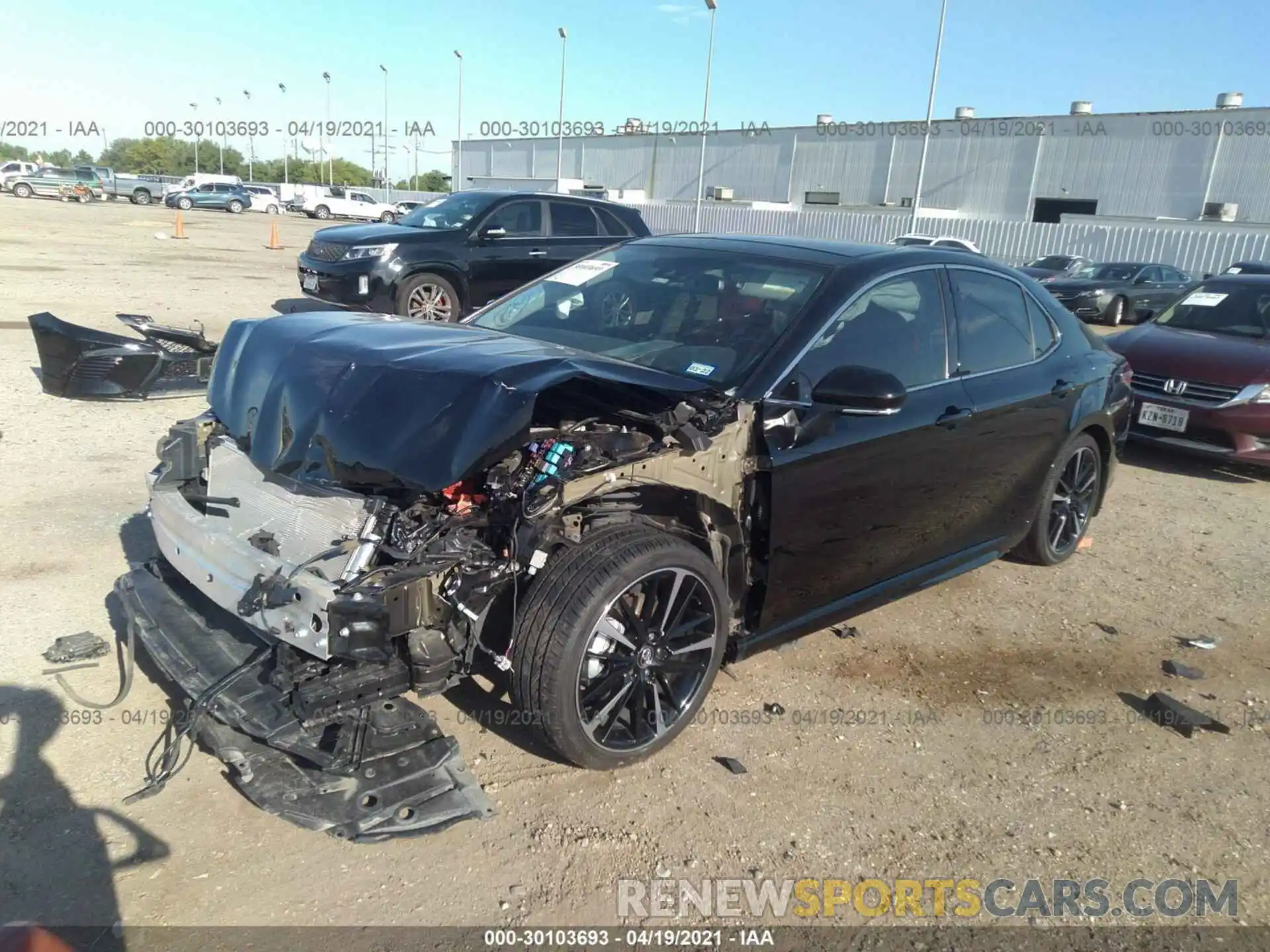 2 Photograph of a damaged car 4T1K61AK6LU923668 TOYOTA CAMRY 2020