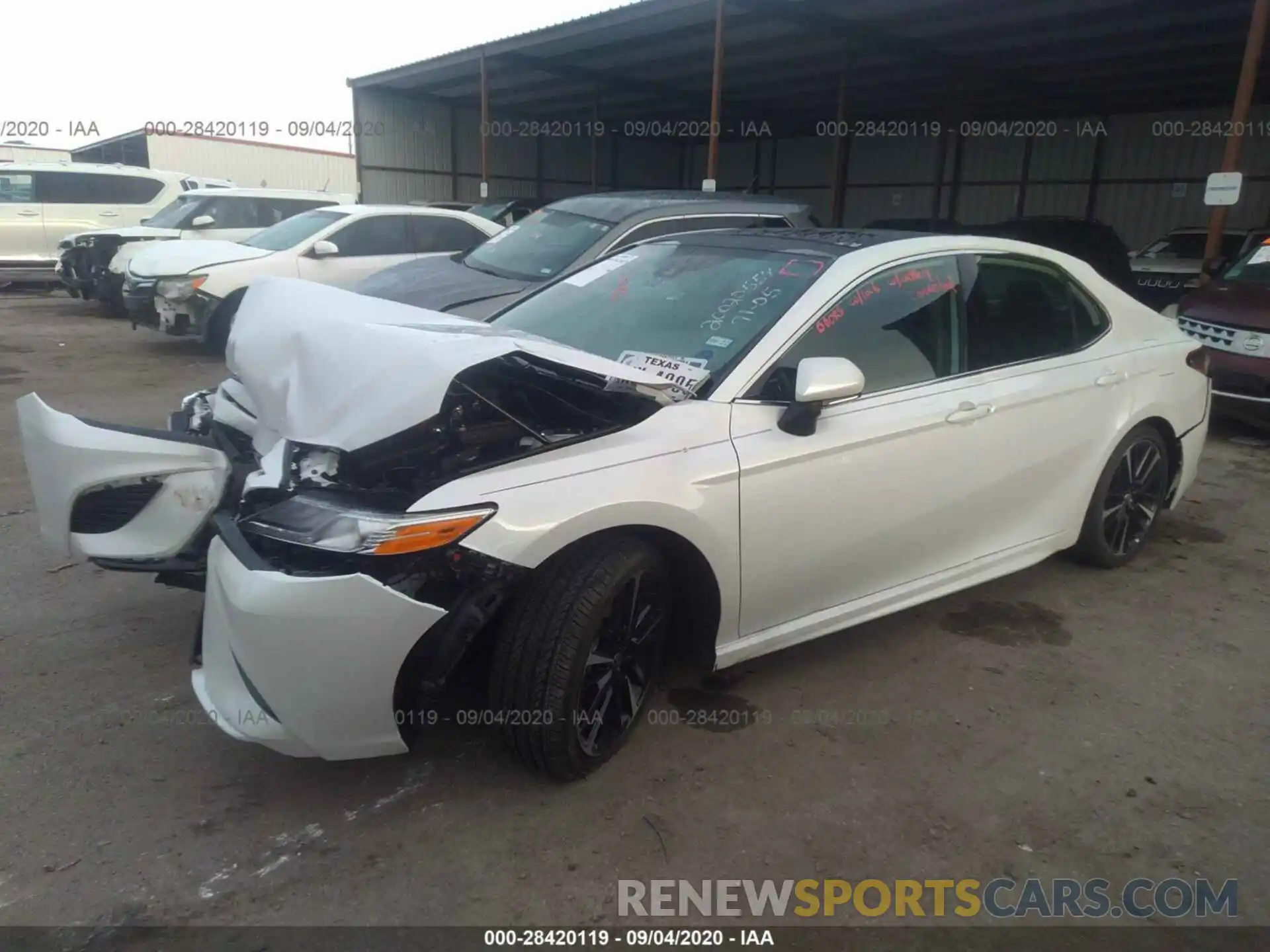 2 Photograph of a damaged car 4T1K61AK6LU958954 TOYOTA CAMRY 2020