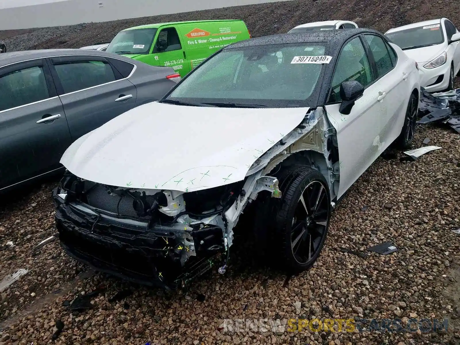 2 Photograph of a damaged car 4T1K61AK7LU304044 TOYOTA CAMRY 2020