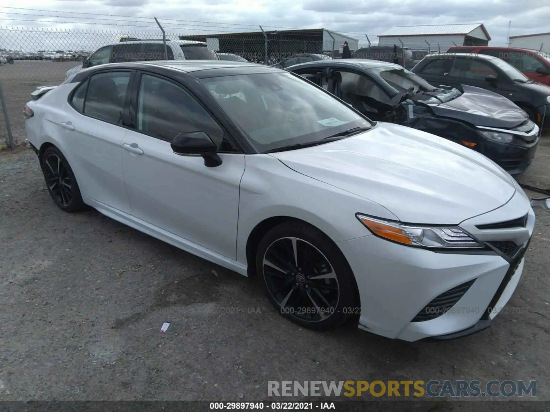 1 Photograph of a damaged car 4T1K61AK7LU373865 TOYOTA CAMRY 2020