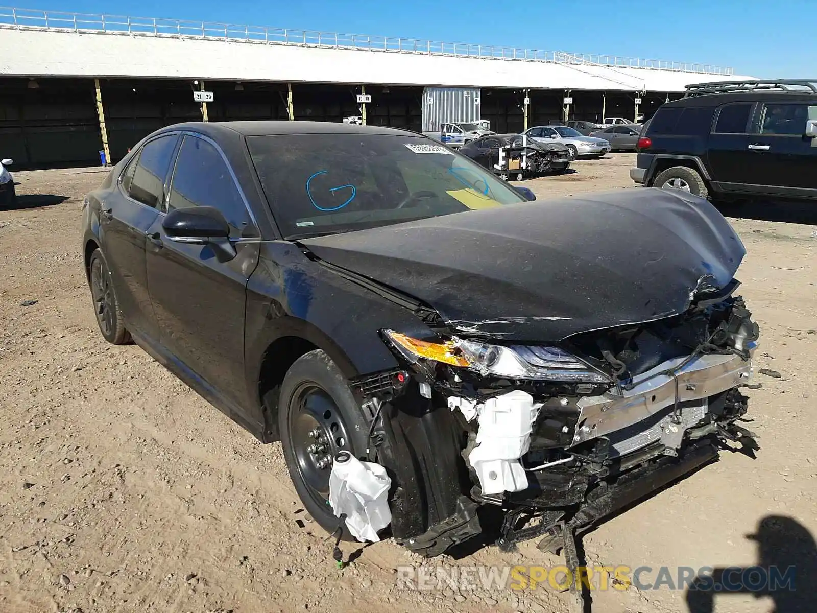 1 Photograph of a damaged car 4T1K61AK7LU396420 TOYOTA CAMRY 2020