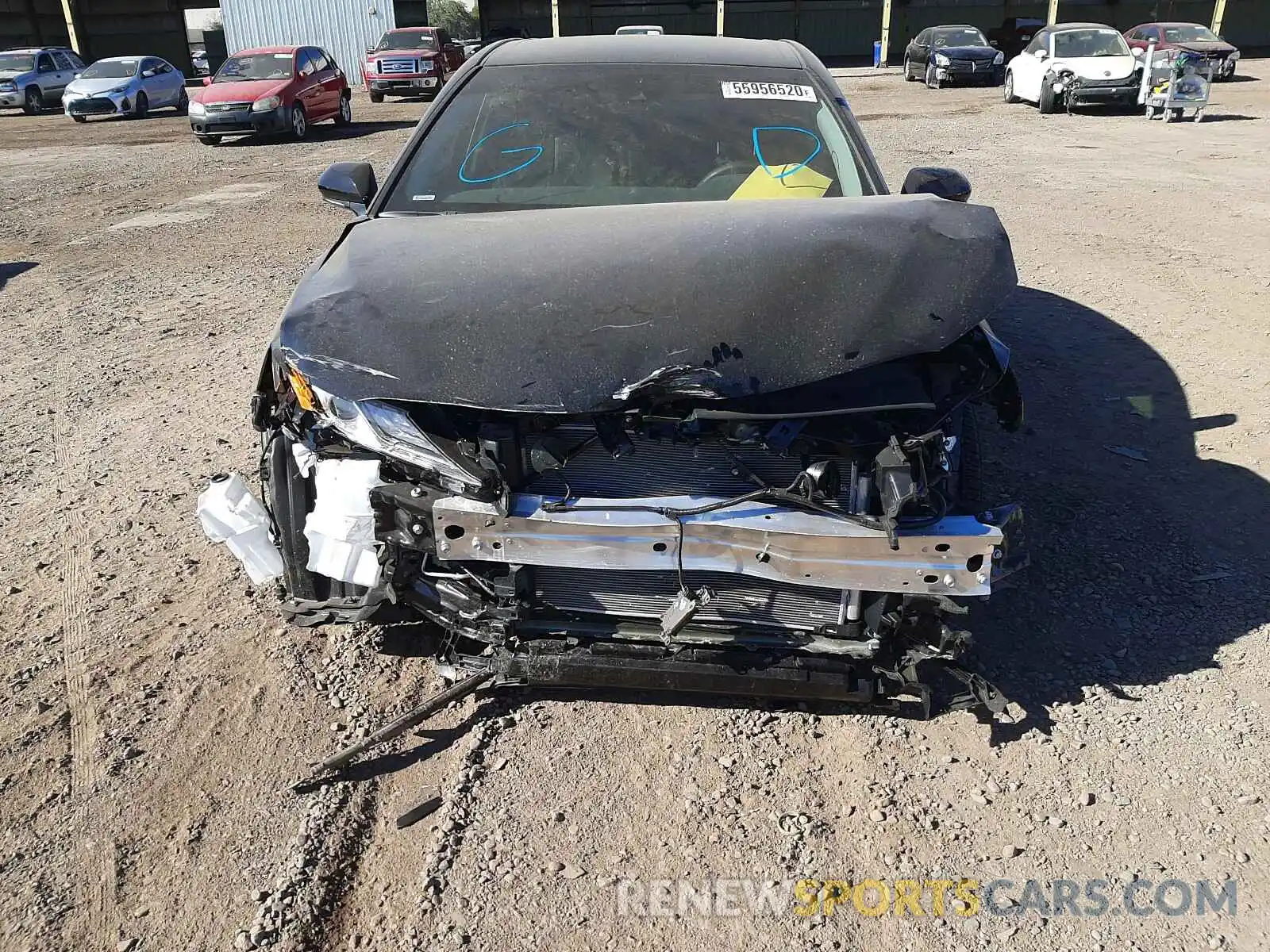 9 Photograph of a damaged car 4T1K61AK7LU396420 TOYOTA CAMRY 2020