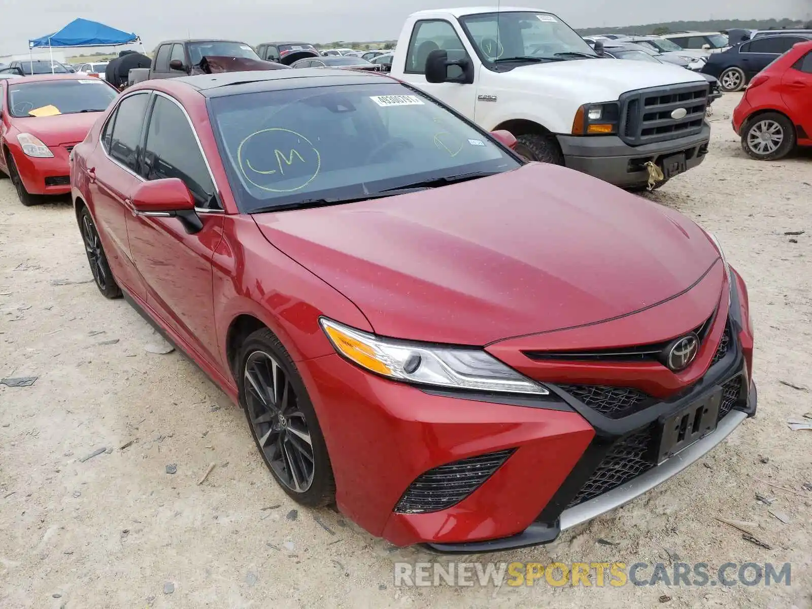 1 Photograph of a damaged car 4T1K61AK7LU396790 TOYOTA CAMRY 2020