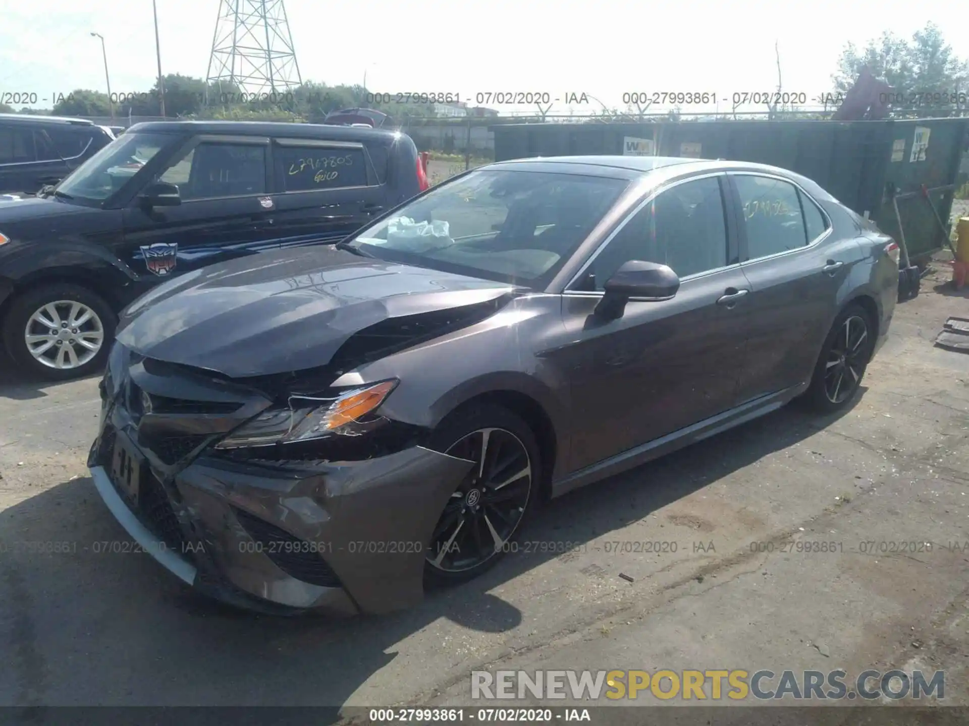 2 Photograph of a damaged car 4T1K61AK7LU870124 TOYOTA CAMRY 2020