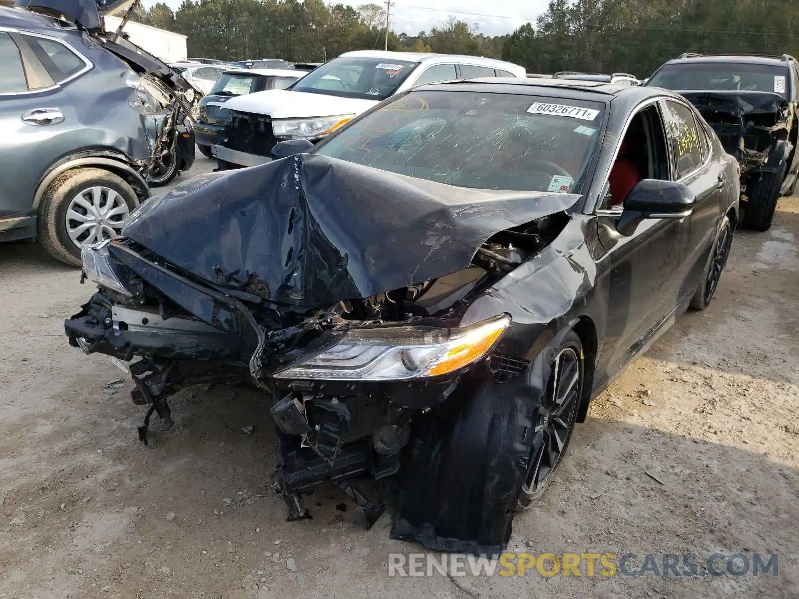 2 Photograph of a damaged car 4T1K61AK7LU998735 TOYOTA CAMRY 2020