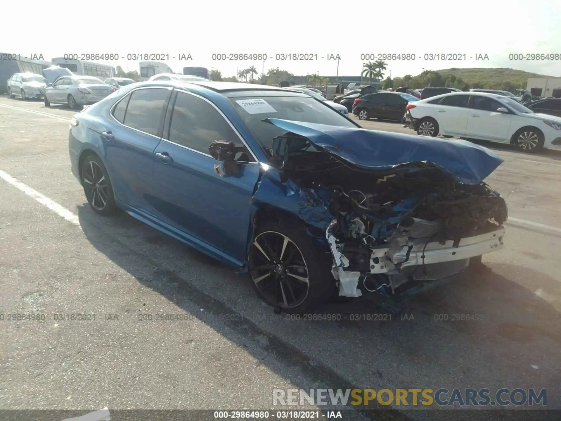 1 Photograph of a damaged car 4T1K61AK8LU301606 TOYOTA CAMRY 2020