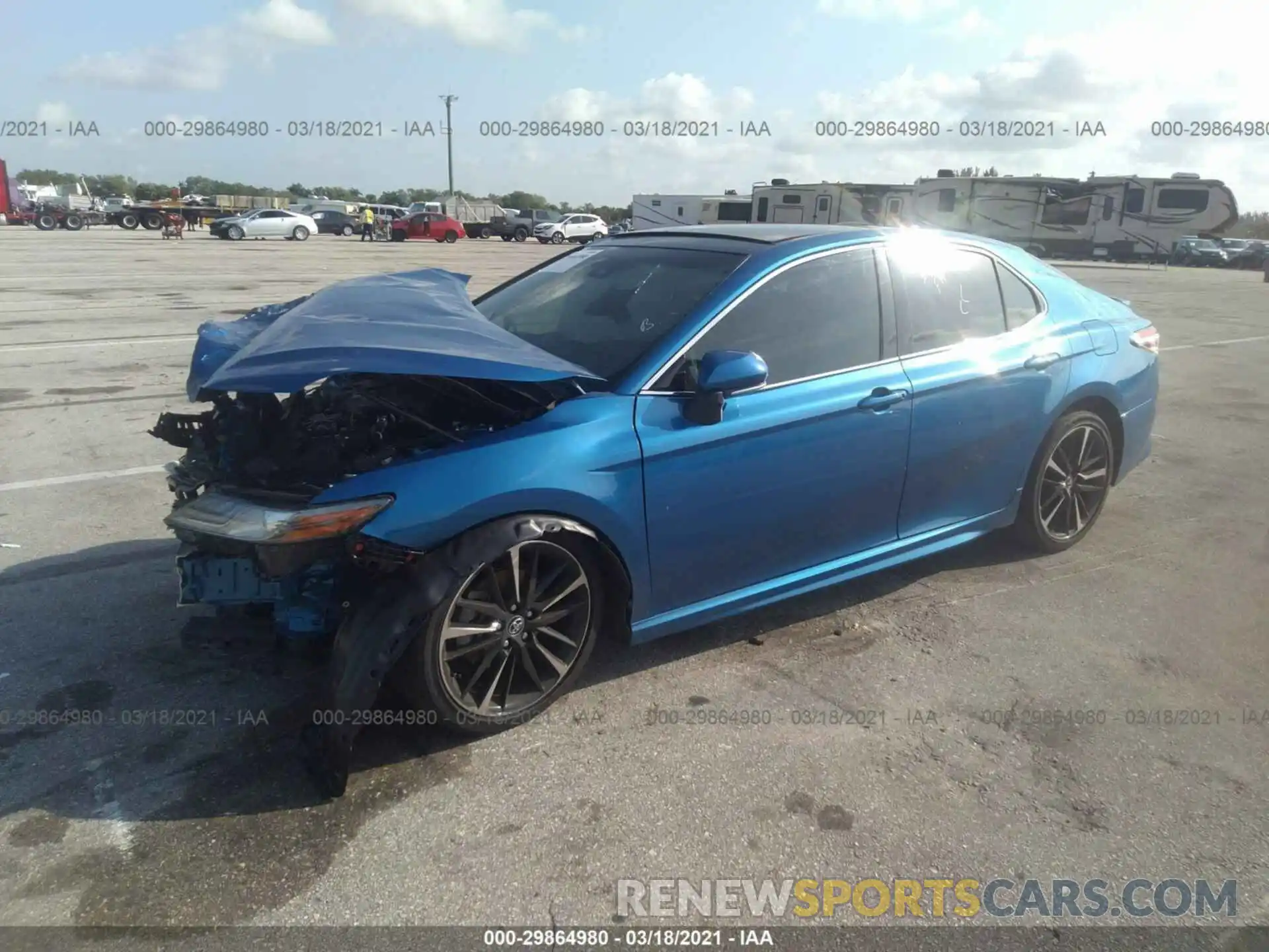 2 Photograph of a damaged car 4T1K61AK8LU301606 TOYOTA CAMRY 2020