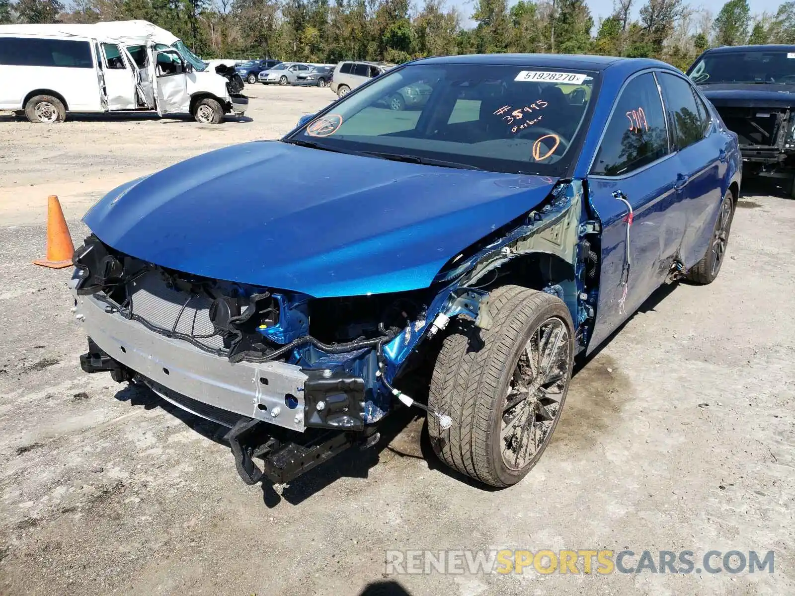 2 Photograph of a damaged car 4T1K61AK8LU331981 TOYOTA CAMRY 2020