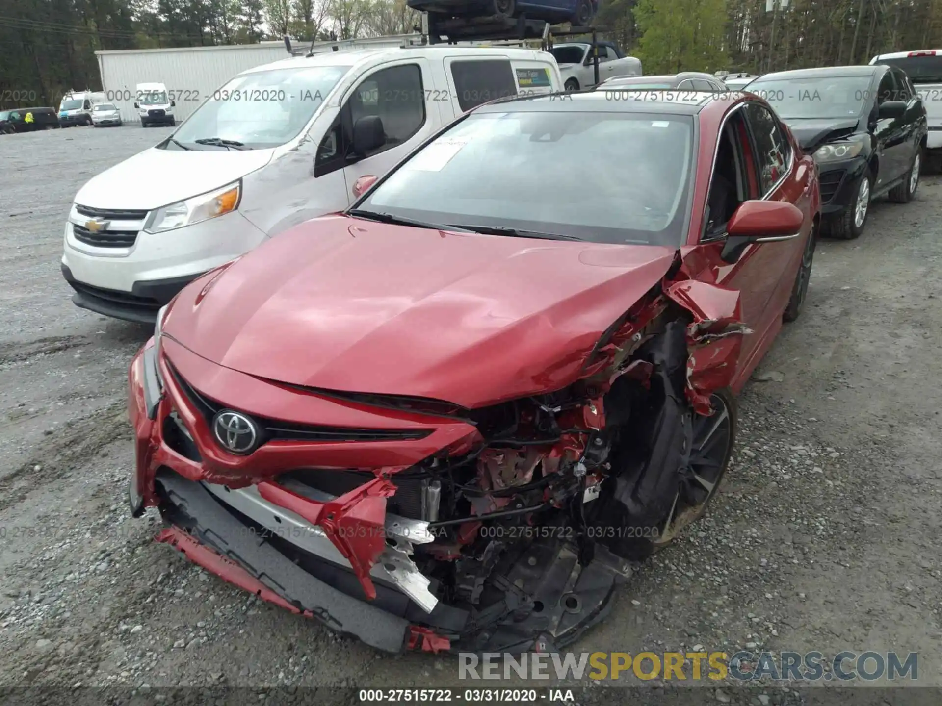 2 Photograph of a damaged car 4T1K61AK9LU307706 TOYOTA CAMRY 2020