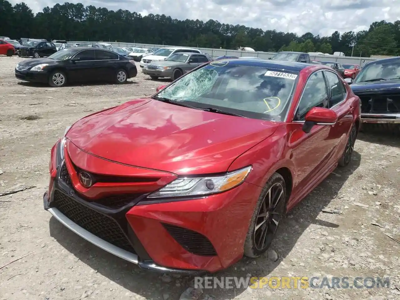 2 Photograph of a damaged car 4T1K61AK9LU366397 TOYOTA CAMRY 2020