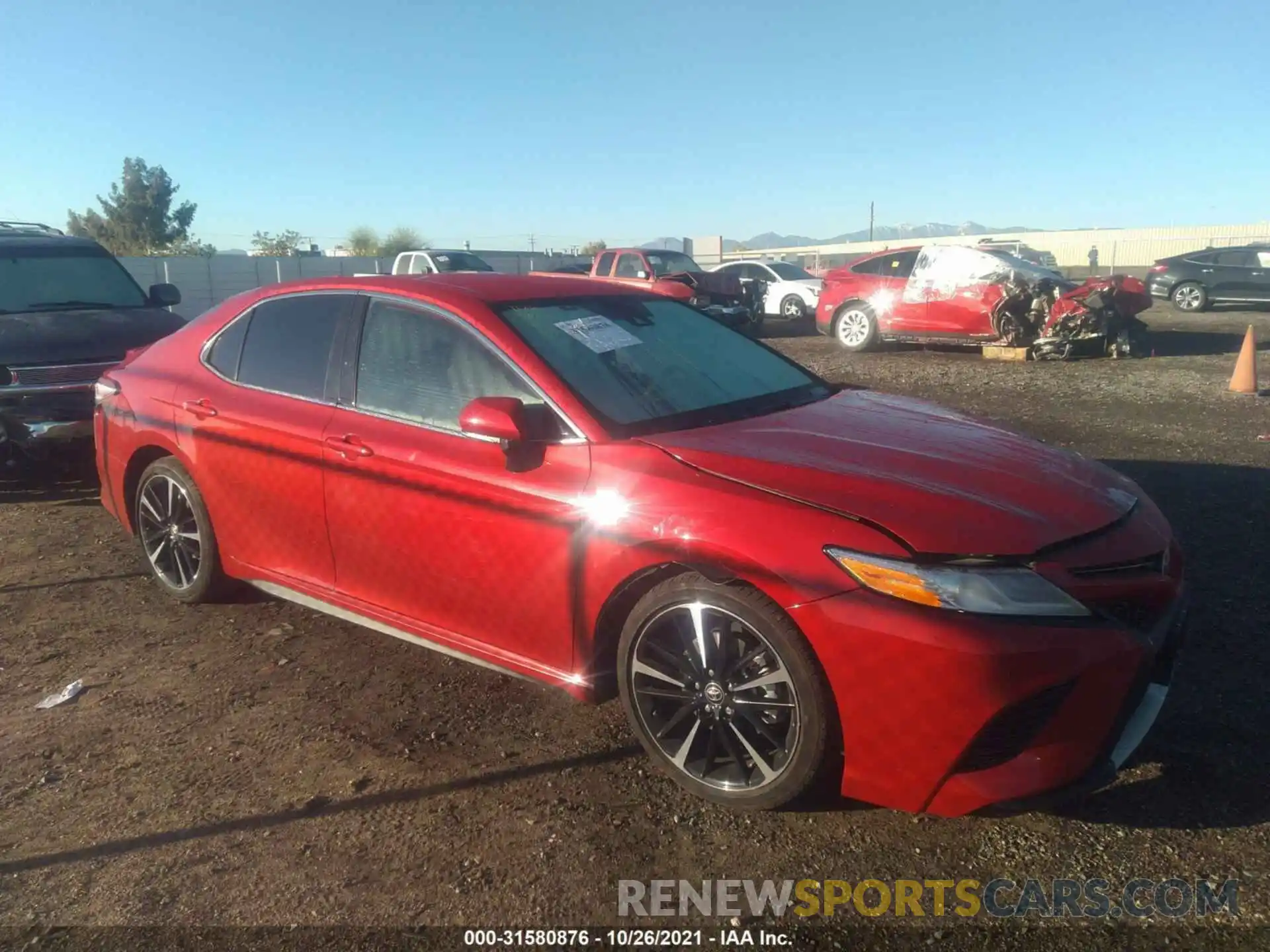 1 Photograph of a damaged car 4T1K61AK9LU371759 TOYOTA CAMRY 2020