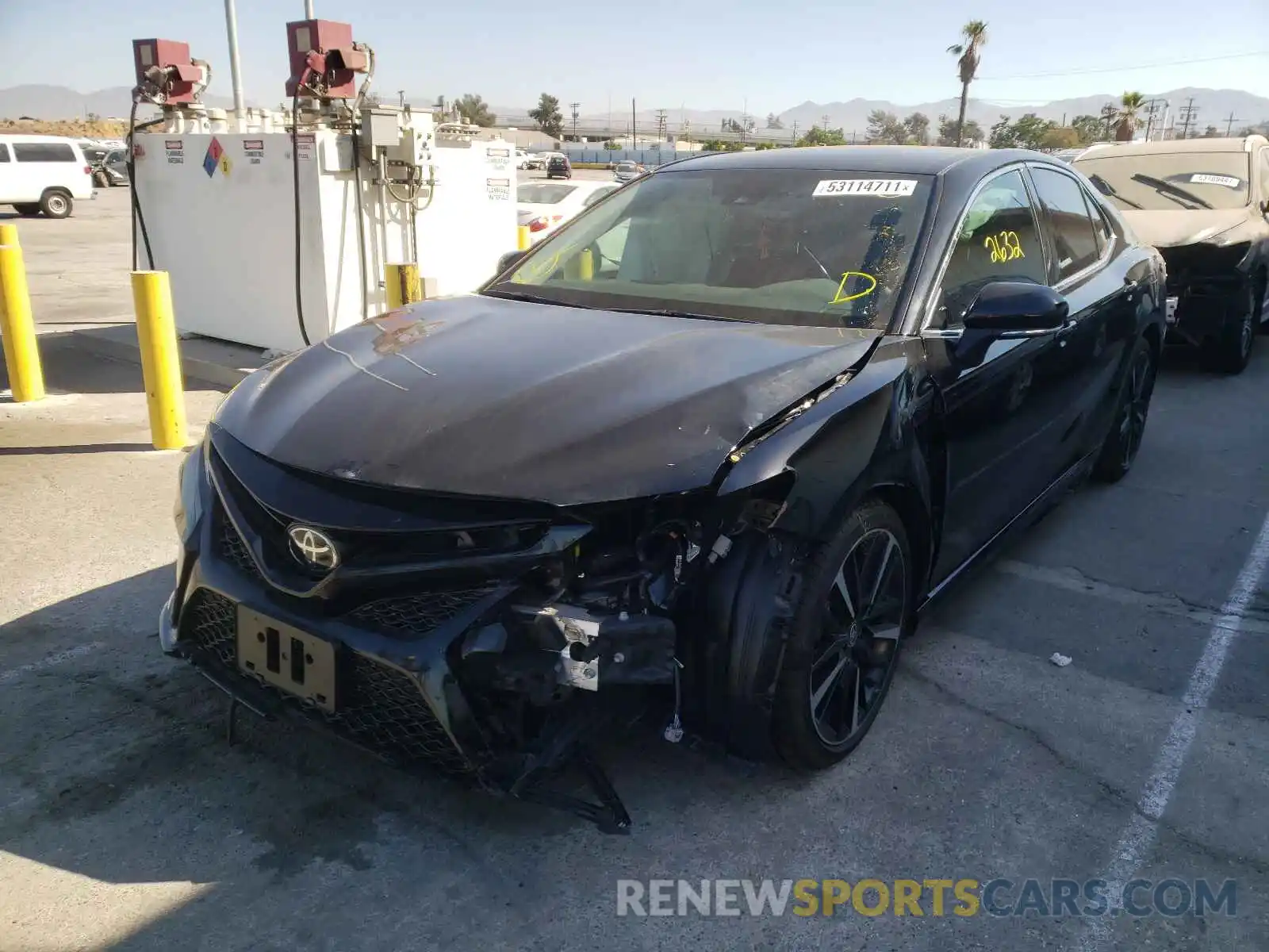 2 Photograph of a damaged car 4T1K61AK9LU393731 TOYOTA CAMRY 2020