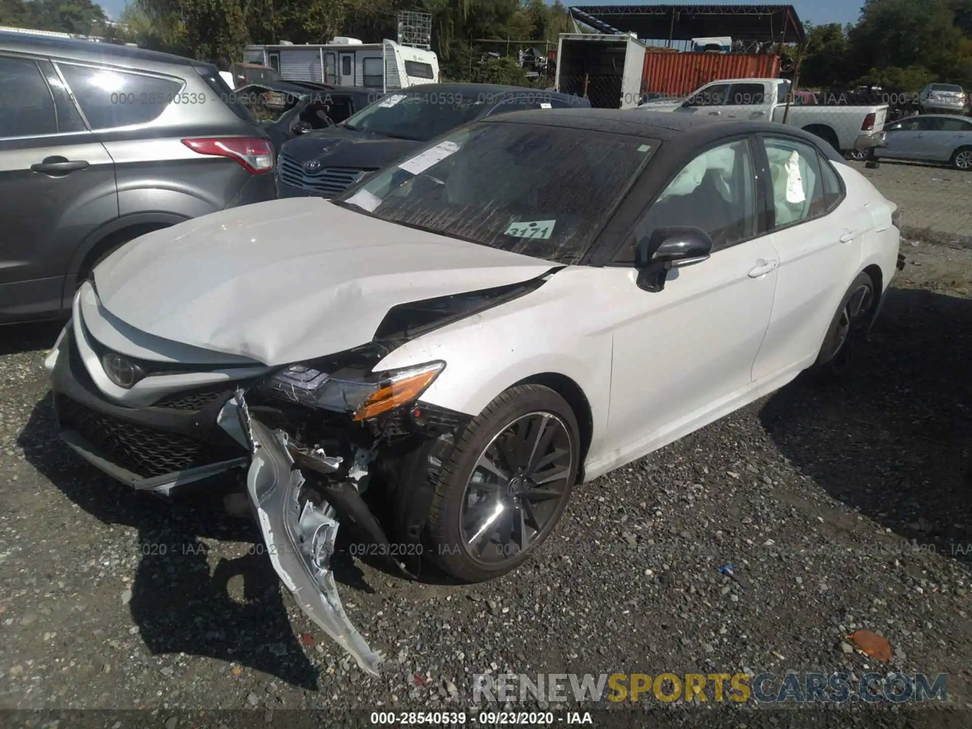 2 Photograph of a damaged car 4T1K61AKXLU383693 TOYOTA CAMRY 2020