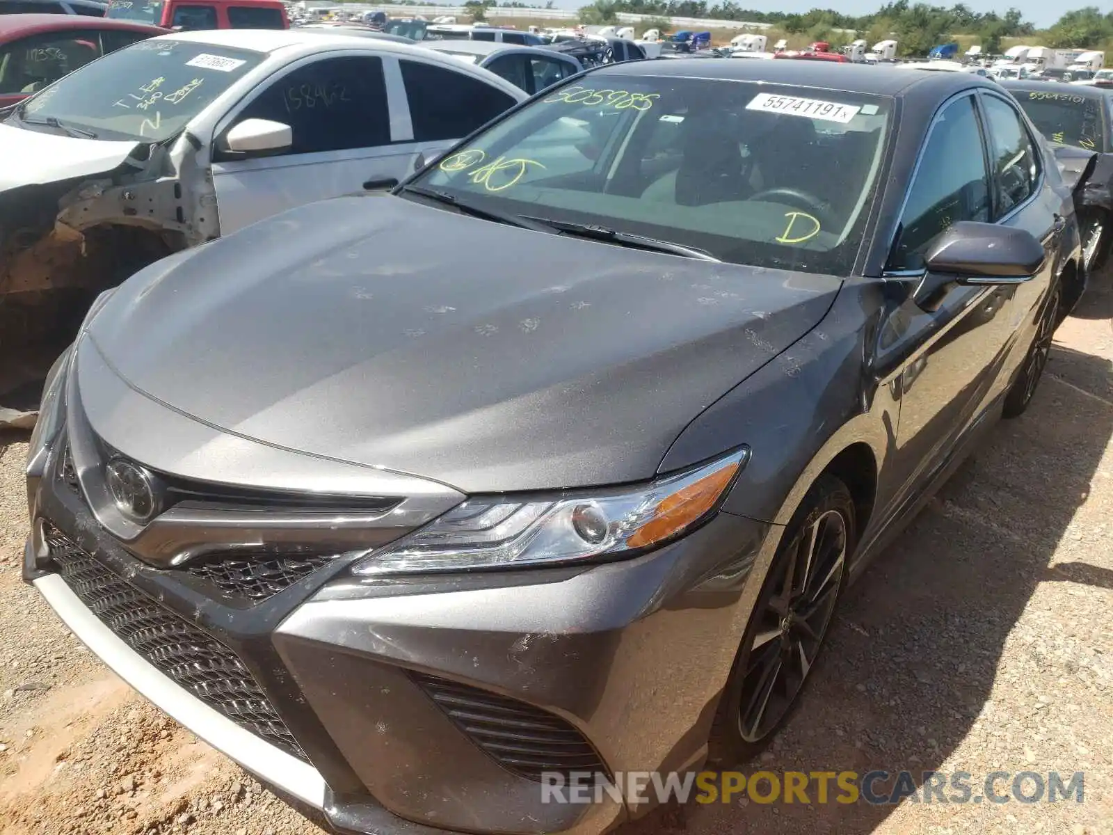 2 Photograph of a damaged car 4T1K61AKXLU505985 TOYOTA CAMRY 2020