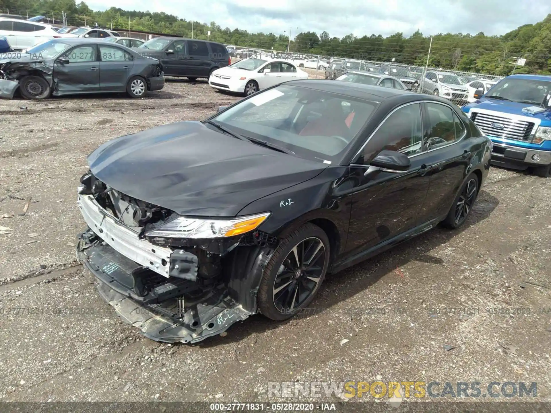 2 Photograph of a damaged car 4T1K61AKXLU870604 TOYOTA CAMRY 2020