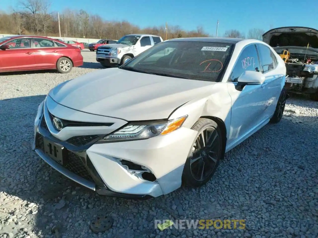 2 Photograph of a damaged car 4T1K61AKXLU933443 TOYOTA CAMRY 2020