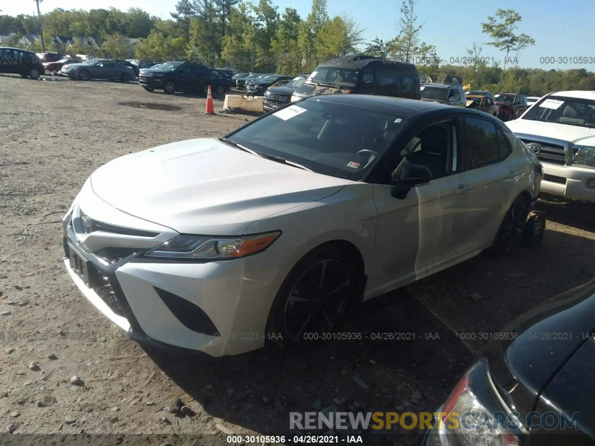 2 Photograph of a damaged car 4T1K61BK0LU001587 TOYOTA CAMRY 2020