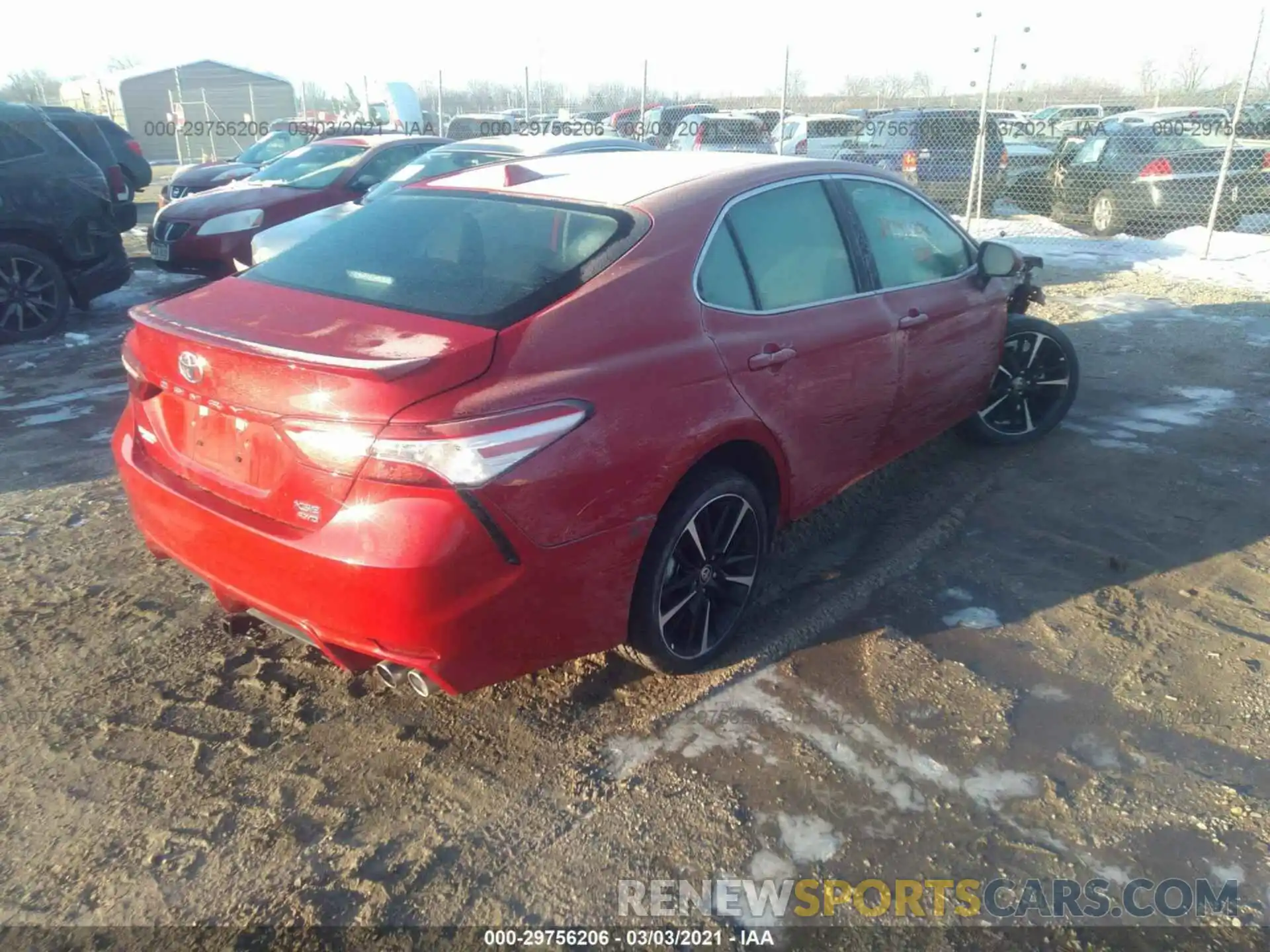 4 Photograph of a damaged car 4T1K61BK0LU014047 TOYOTA CAMRY 2020