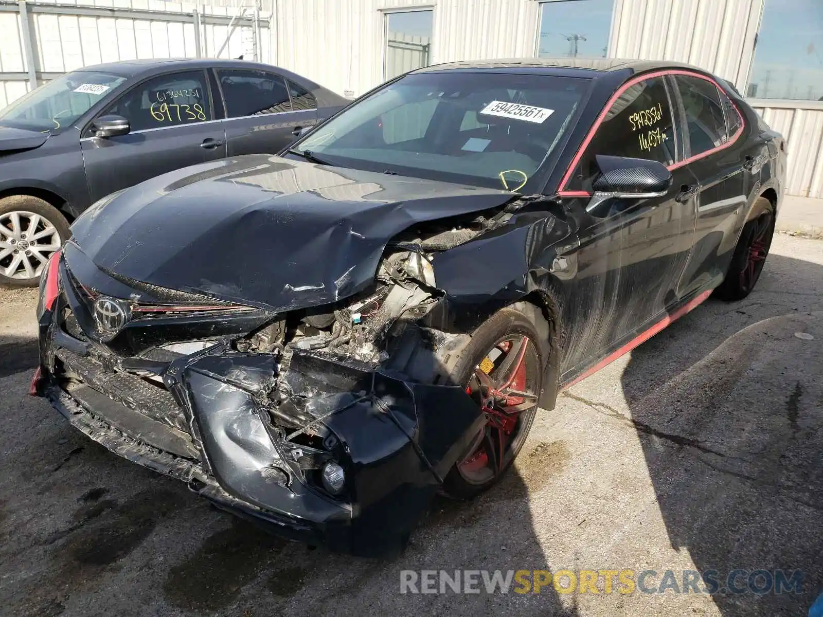 2 Photograph of a damaged car 4T1K61BK5LU014402 TOYOTA CAMRY 2020