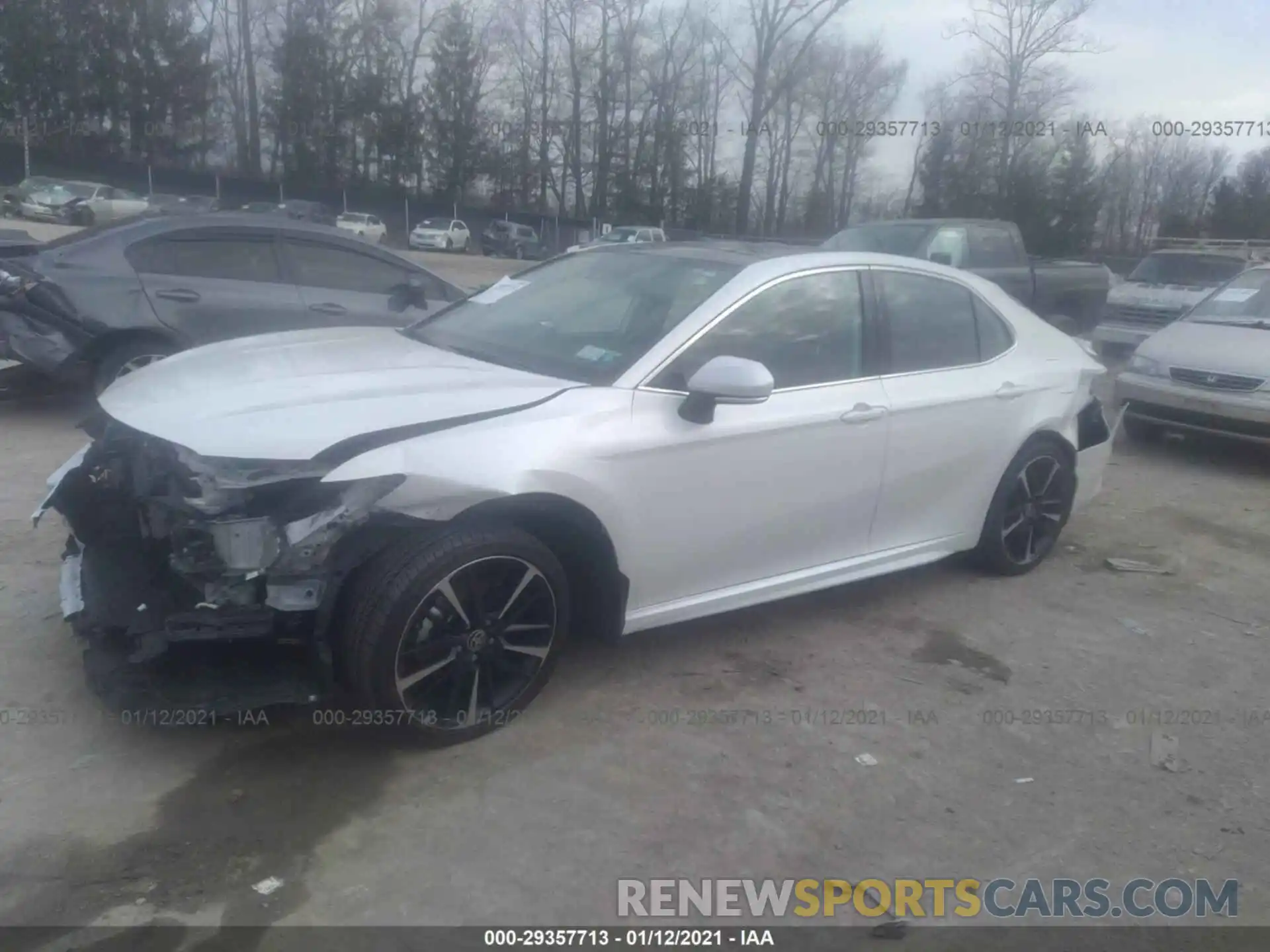 2 Photograph of a damaged car 4T1K61BK8LU007363 TOYOTA CAMRY 2020