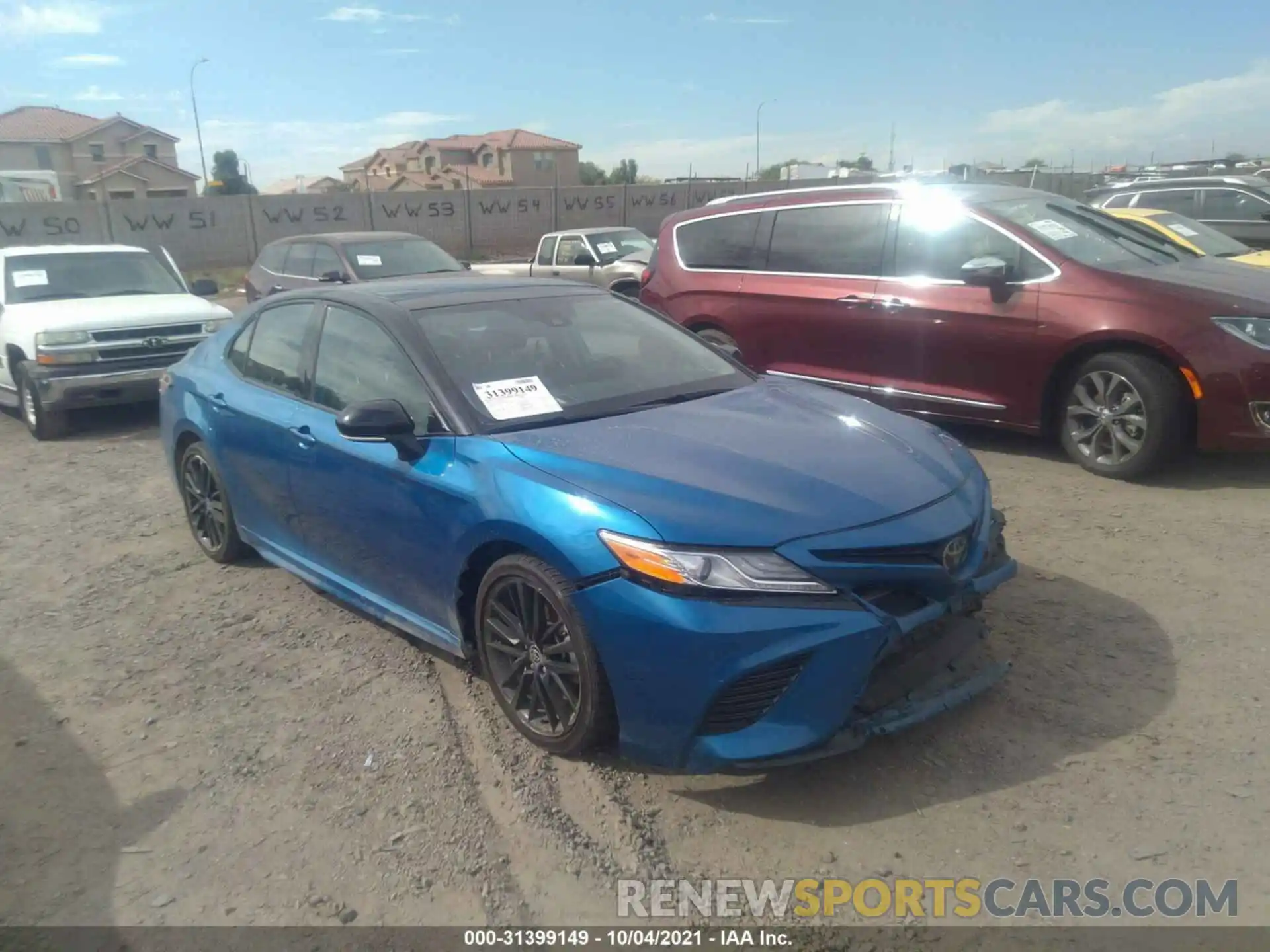 1 Photograph of a damaged car 4T1K61BKXLU019501 TOYOTA CAMRY 2020