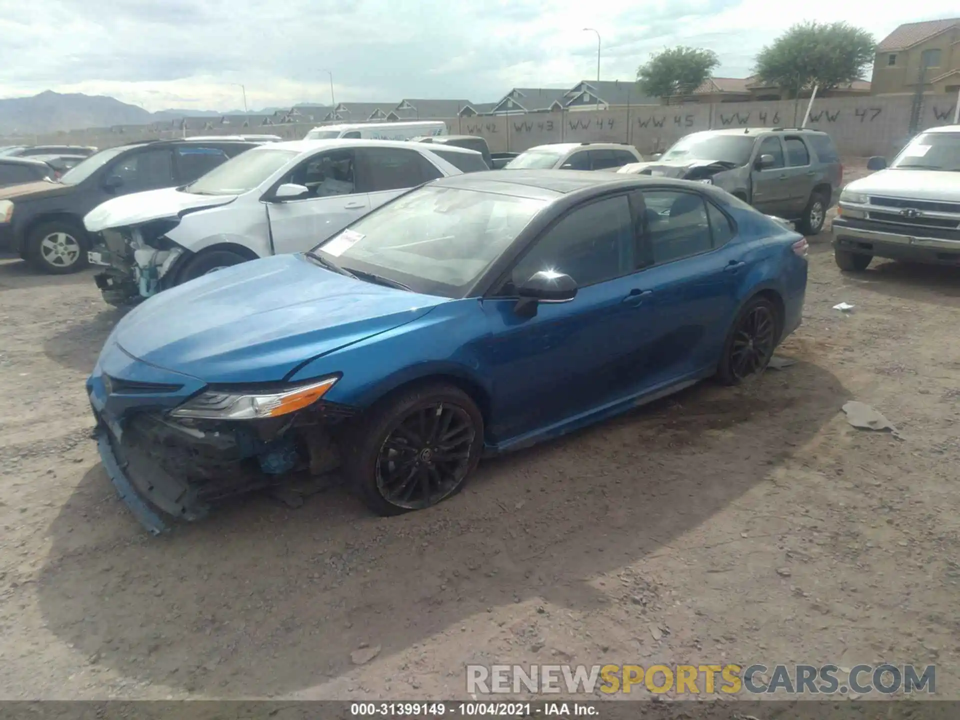 2 Photograph of a damaged car 4T1K61BKXLU019501 TOYOTA CAMRY 2020