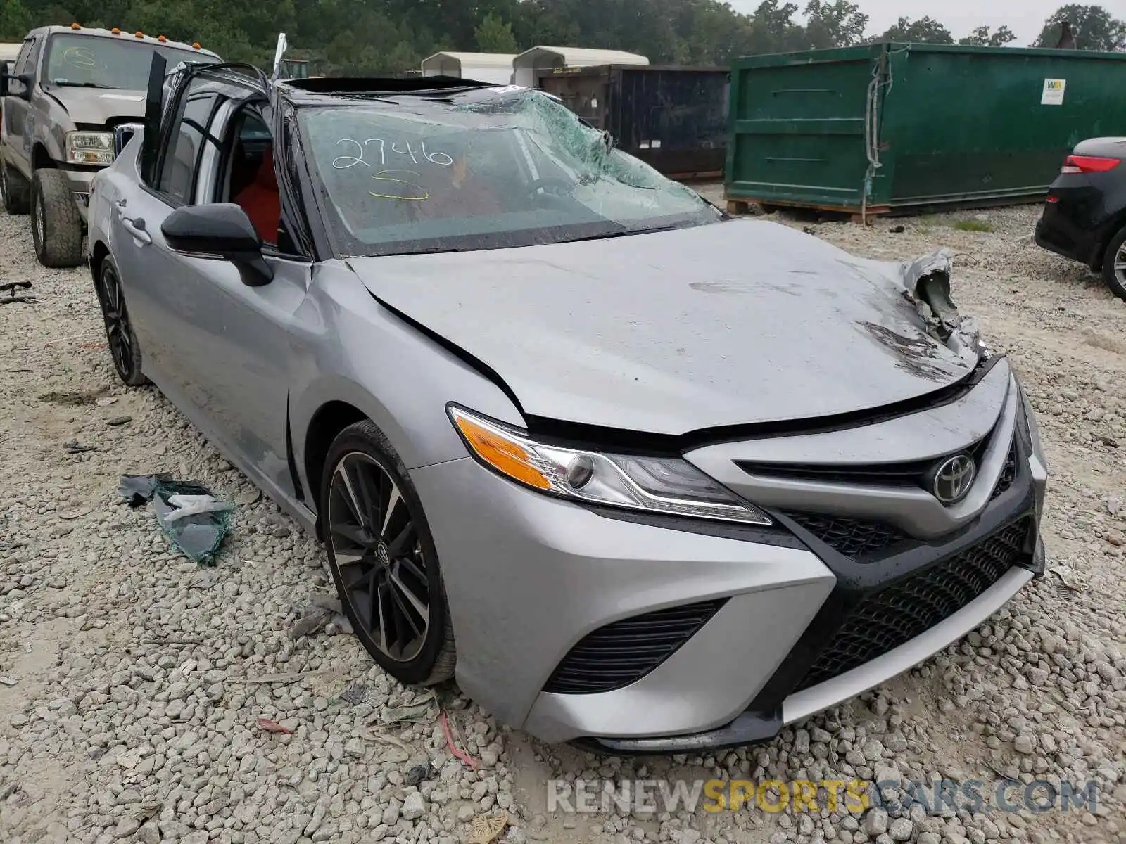 1 Photograph of a damaged car 4T1KZ1AK0LU042746 TOYOTA CAMRY 2020