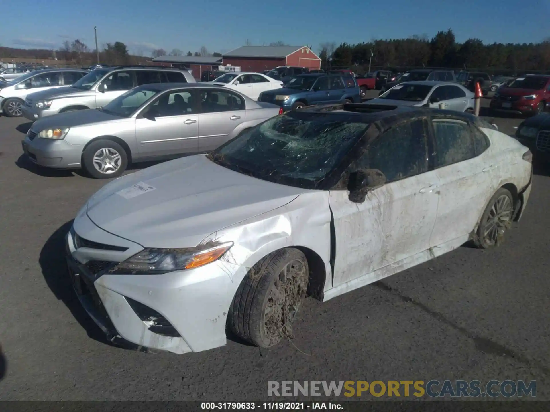 2 Photograph of a damaged car 4T1KZ1AK1LU041461 TOYOTA CAMRY 2020