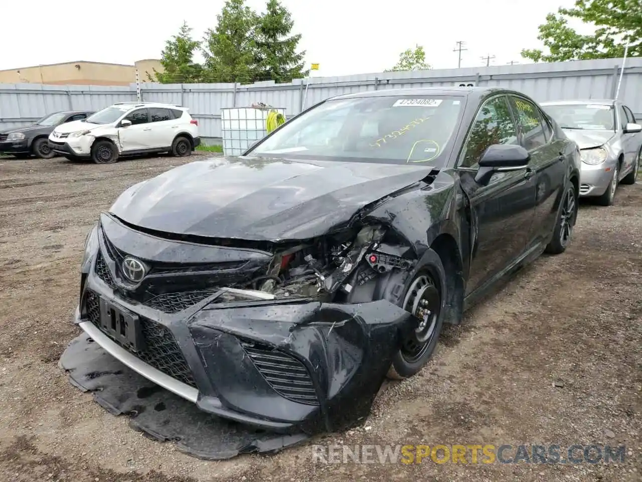 2 Photograph of a damaged car 4T1KZ1AK1LU042447 TOYOTA CAMRY 2020