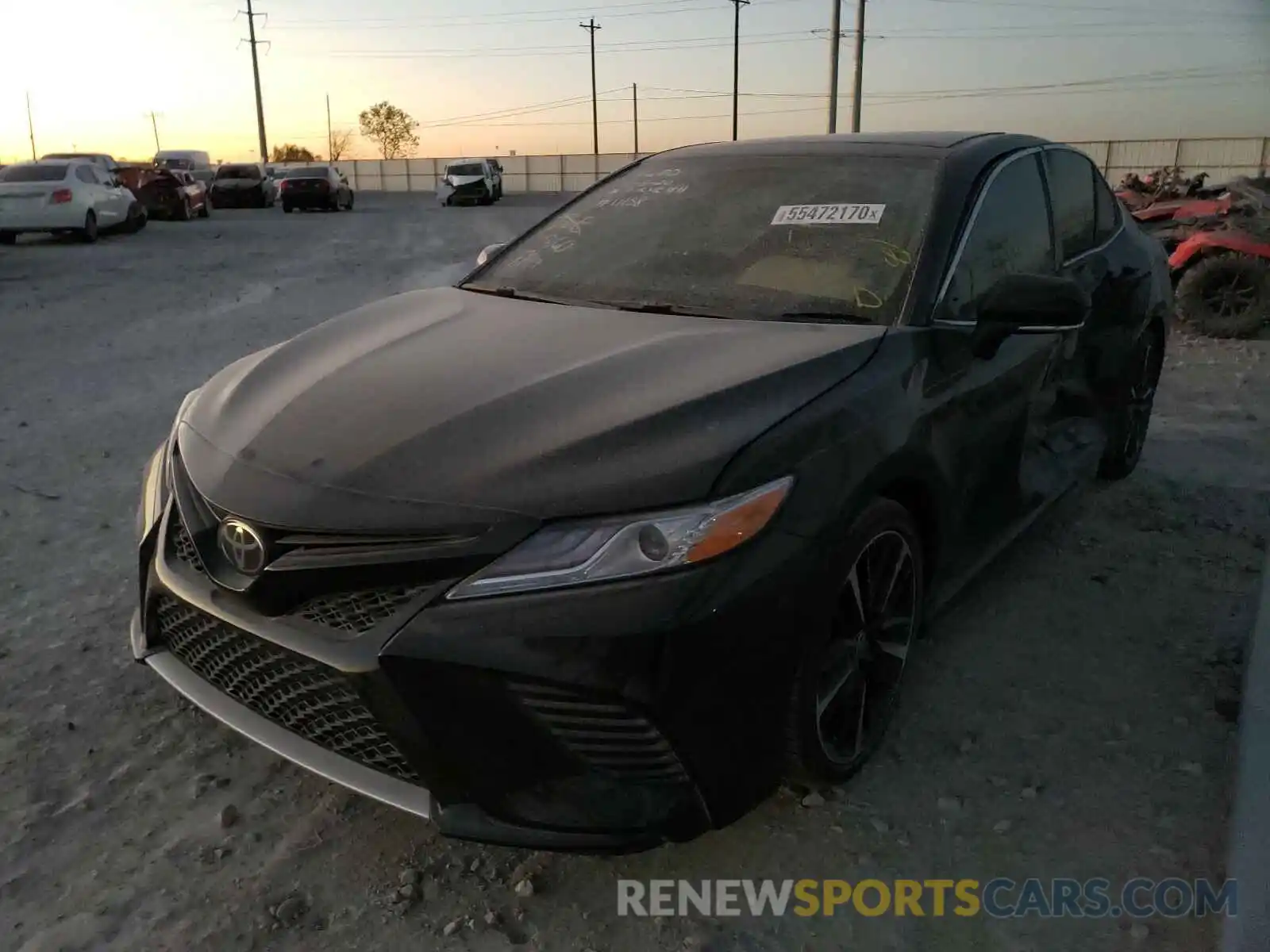 2 Photograph of a damaged car 4T1KZ1AK2LU043333 TOYOTA CAMRY 2020