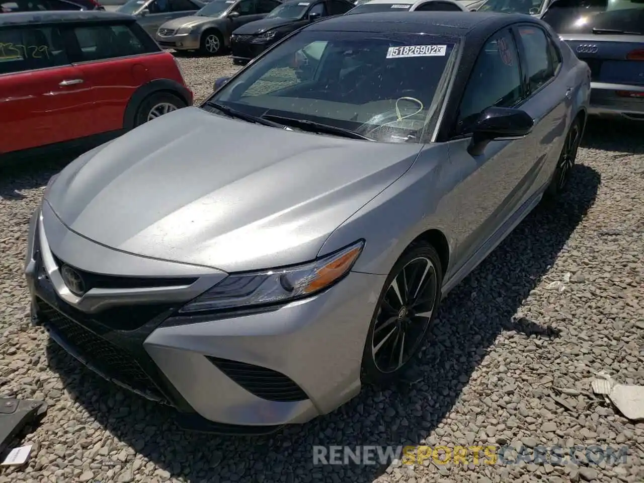 2 Photograph of a damaged car 4T1KZ1AK2LU045535 TOYOTA CAMRY 2020