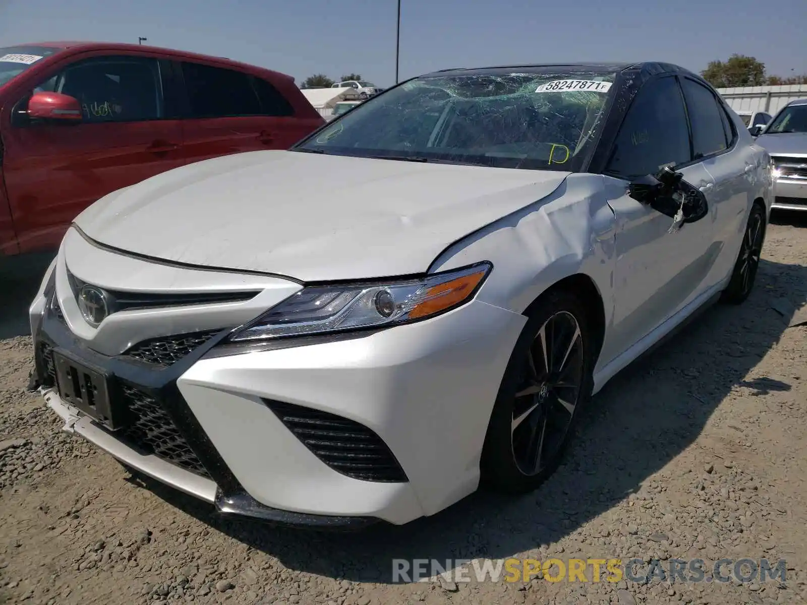 2 Photograph of a damaged car 4T1KZ1AK3LU033877 TOYOTA CAMRY 2020