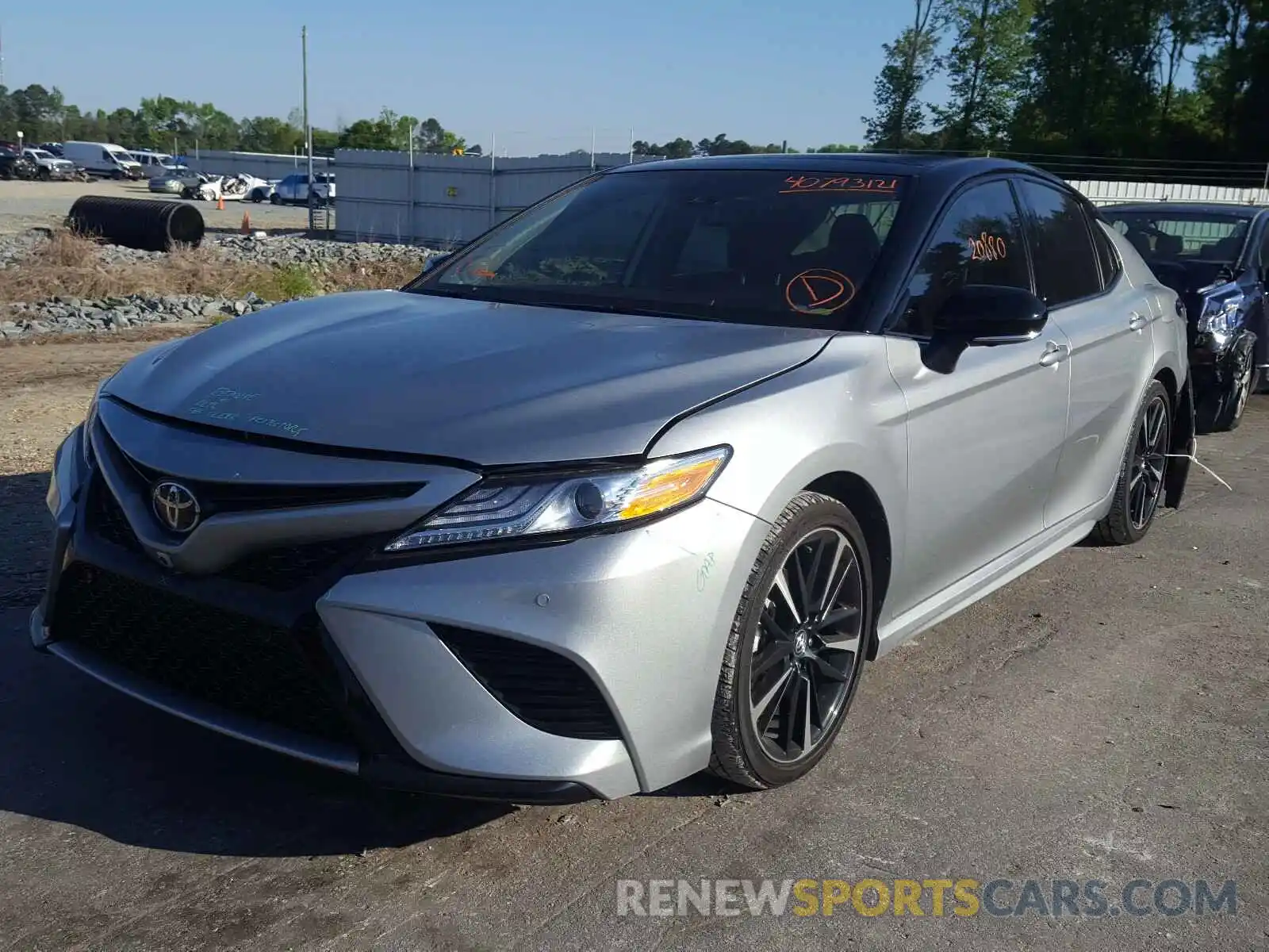 2 Photograph of a damaged car 4T1KZ1AK3LU037153 TOYOTA CAMRY 2020