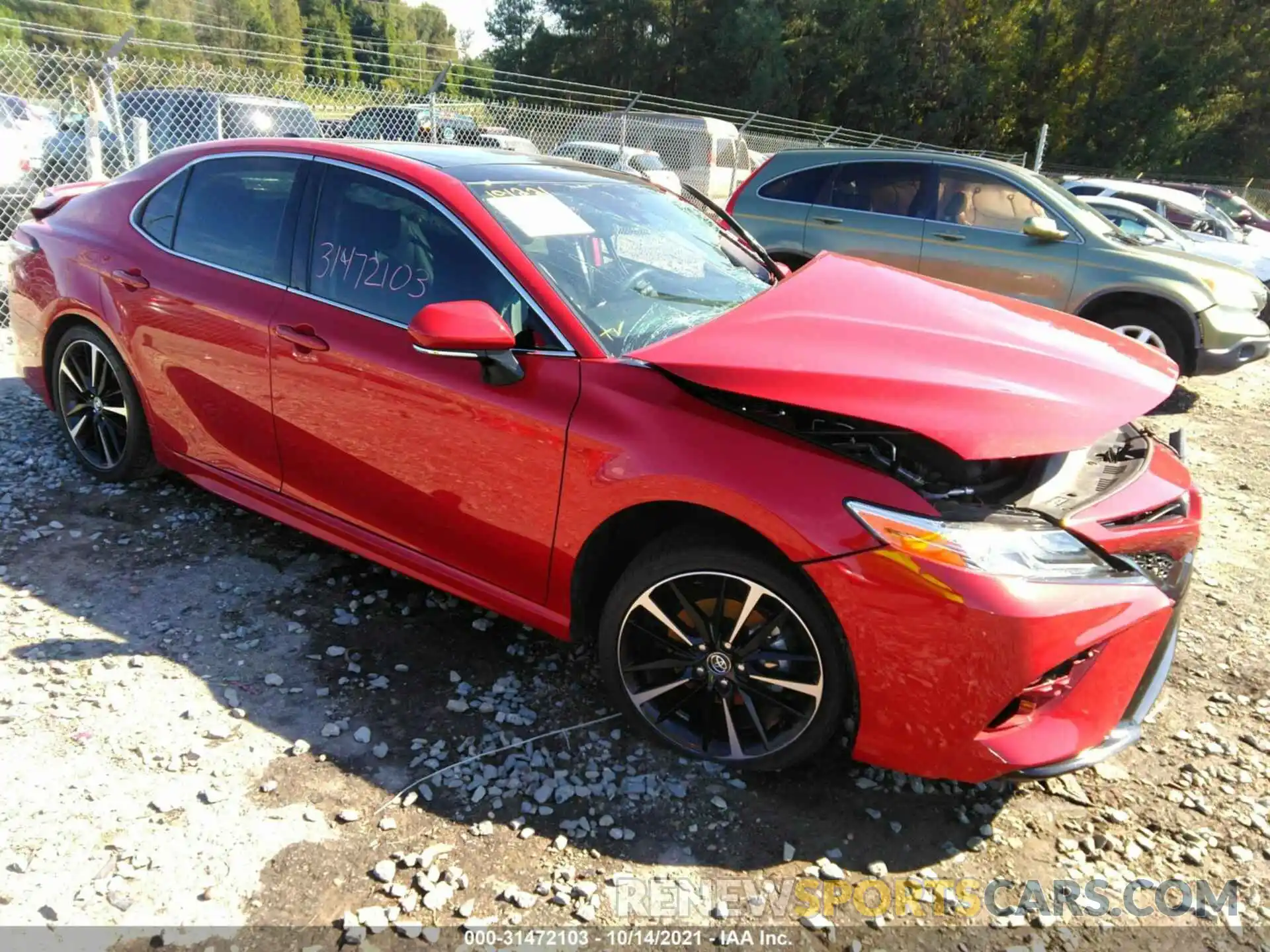 1 Photograph of a damaged car 4T1KZ1AK3LU039131 TOYOTA CAMRY 2020