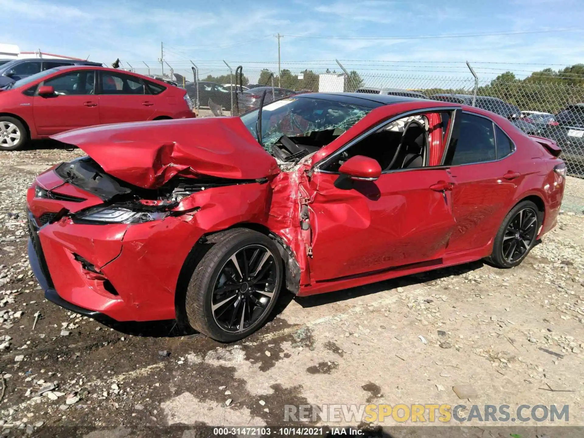 2 Photograph of a damaged car 4T1KZ1AK3LU039131 TOYOTA CAMRY 2020