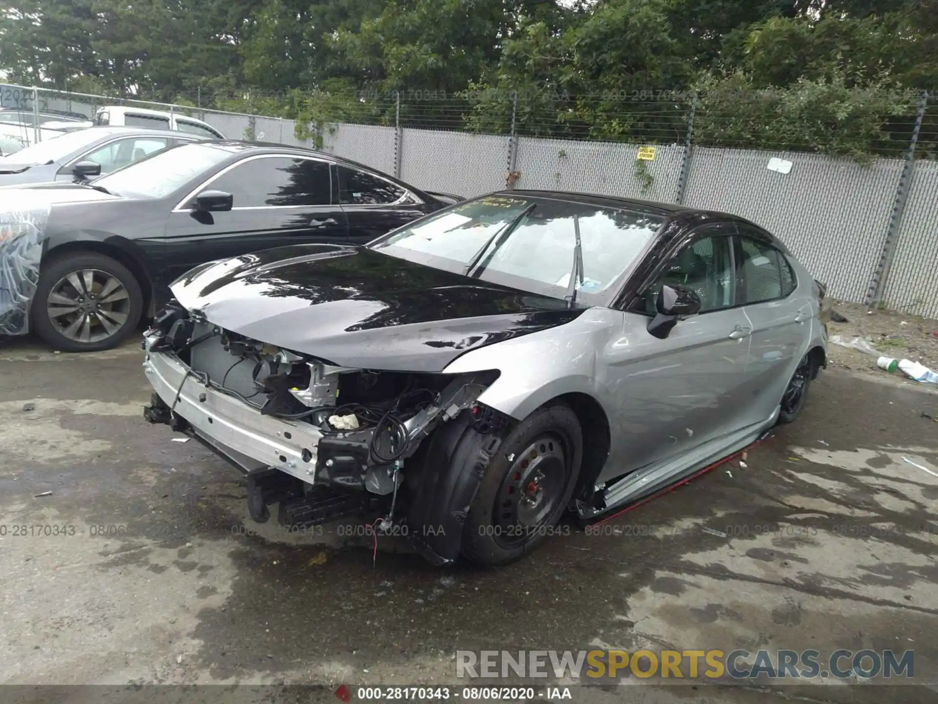 2 Photograph of a damaged car 4T1KZ1AK4LU033466 TOYOTA CAMRY 2020