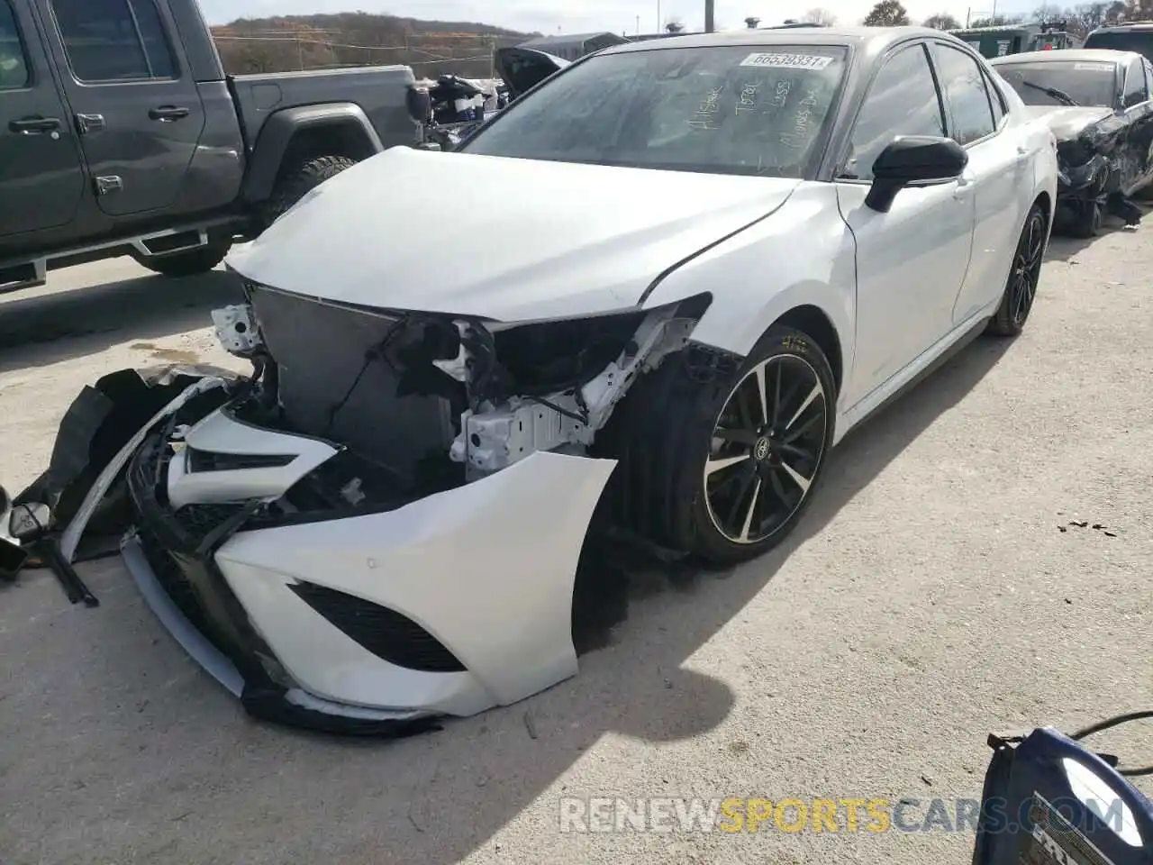 2 Photograph of a damaged car 4T1KZ1AK4LU037873 TOYOTA CAMRY 2020