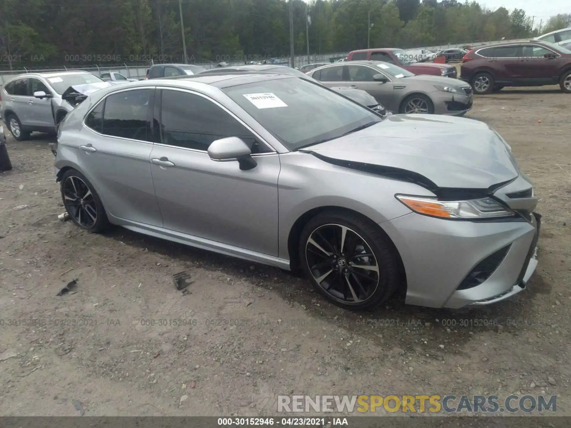 1 Photograph of a damaged car 4T1KZ1AK4LU039929 TOYOTA CAMRY 2020