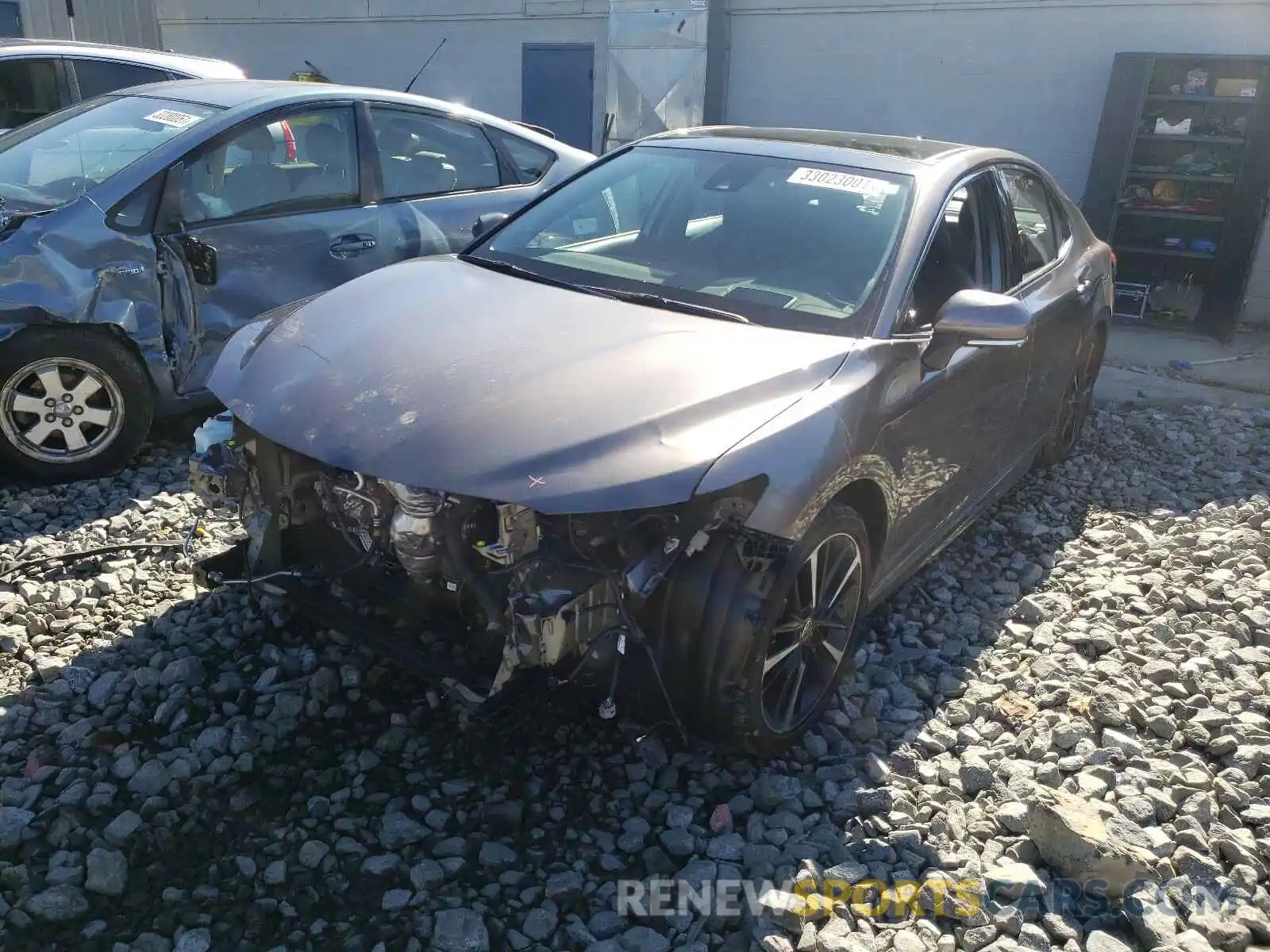 2 Photograph of a damaged car 4T1KZ1AK4LU044693 TOYOTA CAMRY 2020