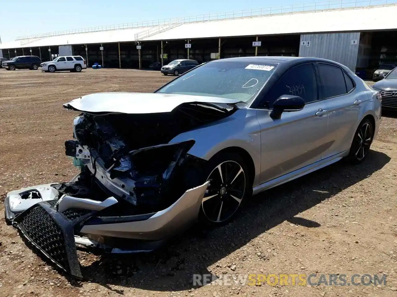 2 Photograph of a damaged car 4T1KZ1AK5LU033766 TOYOTA CAMRY 2020