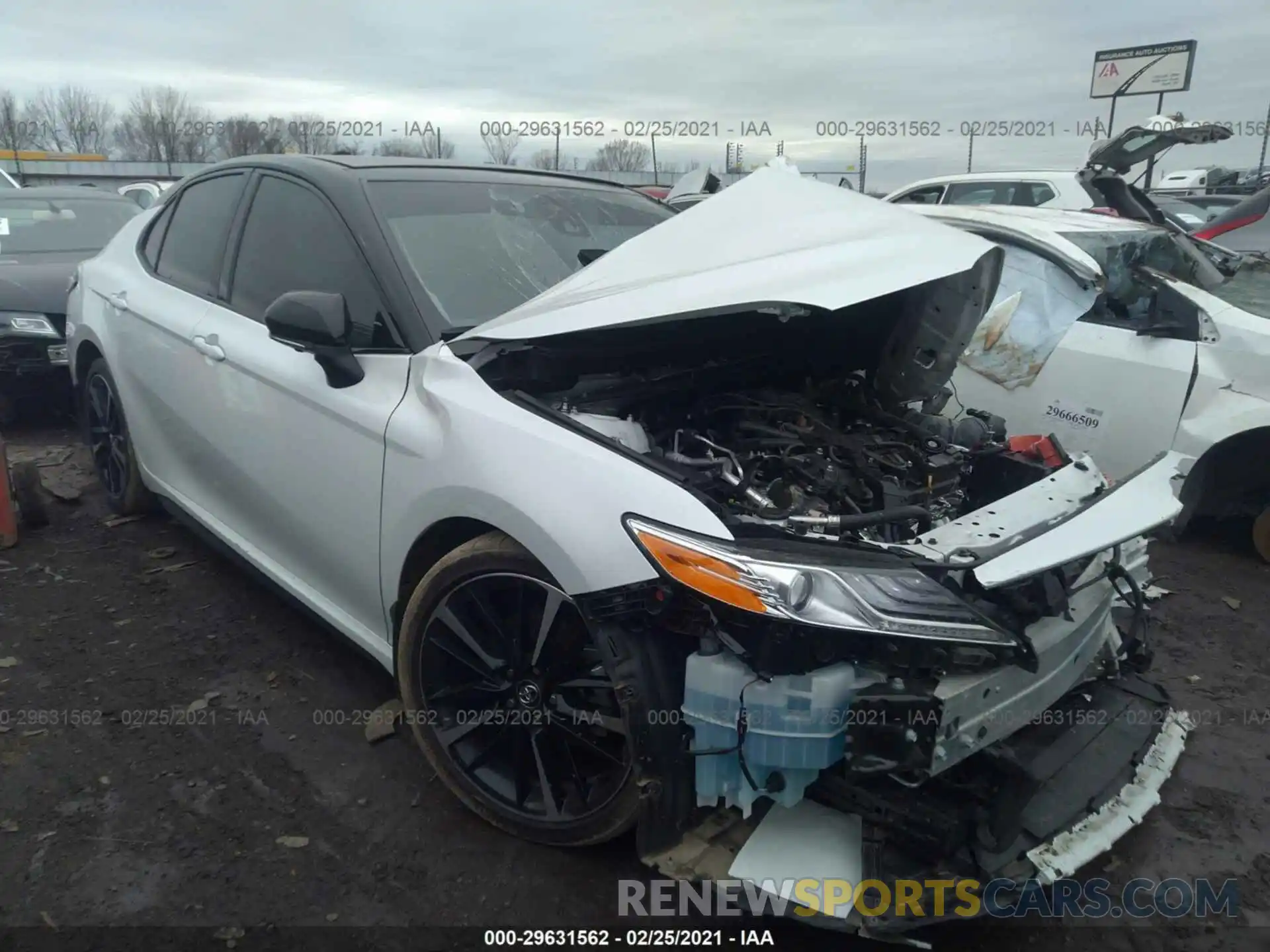 1 Photograph of a damaged car 4T1KZ1AK5LU034285 TOYOTA CAMRY 2020